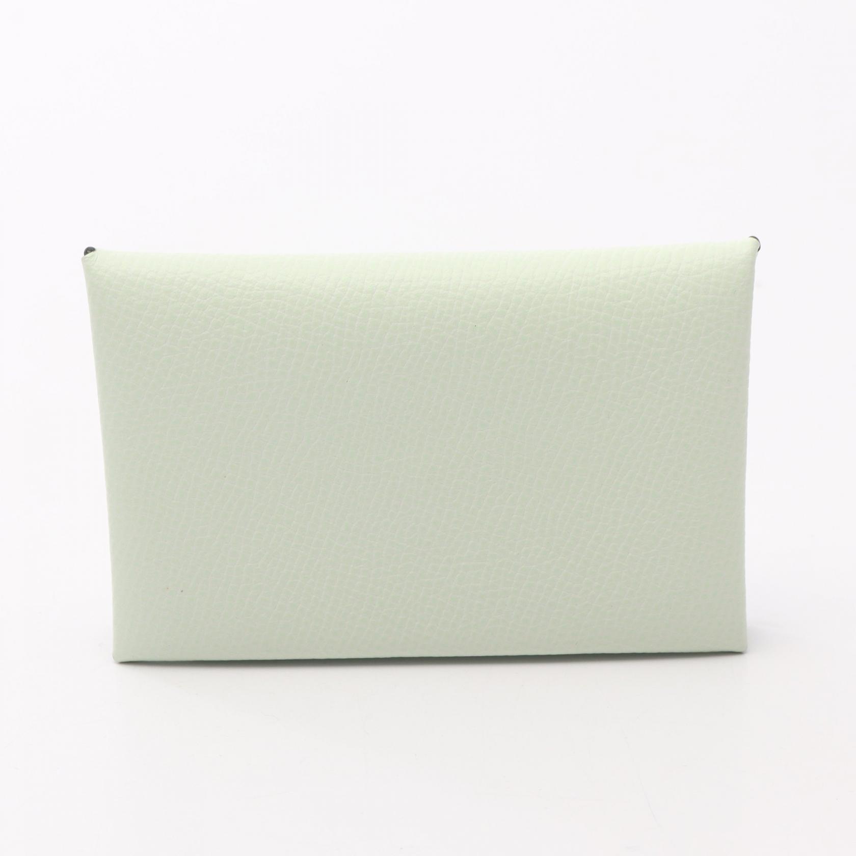 【15%OFFクーポン 7/26 9:59〆】エルメス HERMES カルヴィデュオ ヴェールフィズ コインケース 財布 ヴォーエプソン ヴォーエプソン レディース グリーン系 【中古】|Brandoff銀座