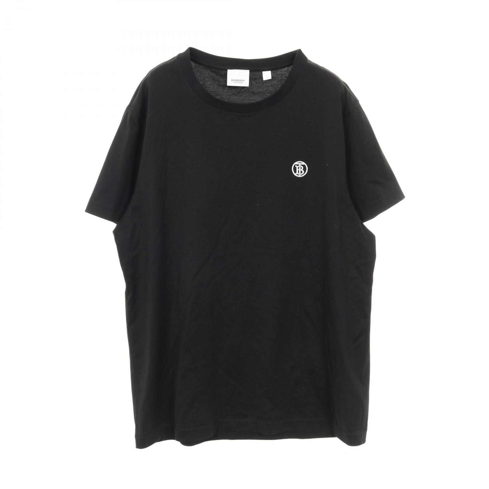 バーバリー BURBERRY TBモノグラム カットソー 衣料品 トップス コットン メンズ ブラック系 【中古】