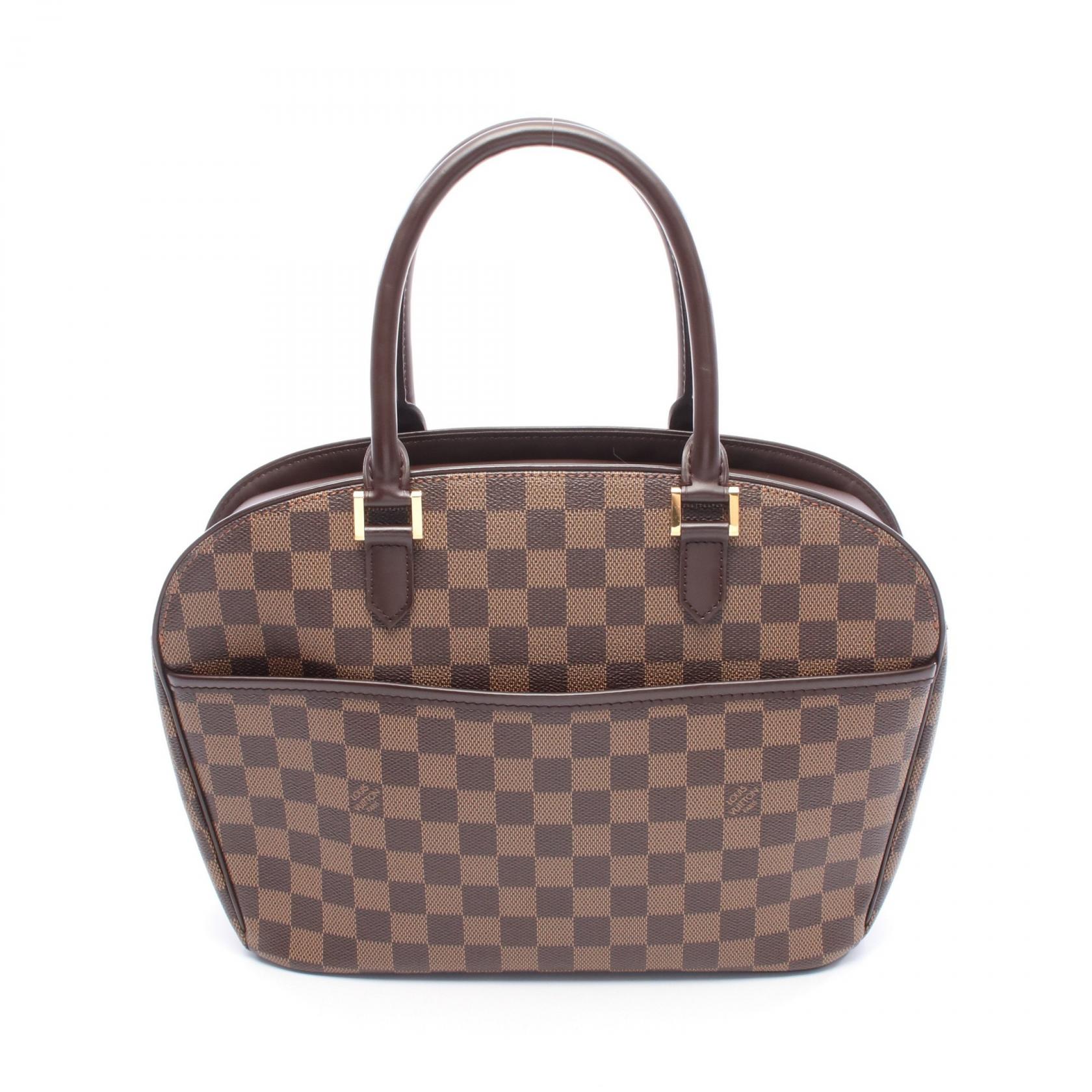 【4時間限定！ポイント10倍 】4/13 20時～23:59／ルイ・ヴィトン LOUIS VUITTON サリア オリゾンタル ハンドバッグ バッグ PVCコーティングキャンバス レザー ダミエ レディース ブラウン系 N51282 【中古】