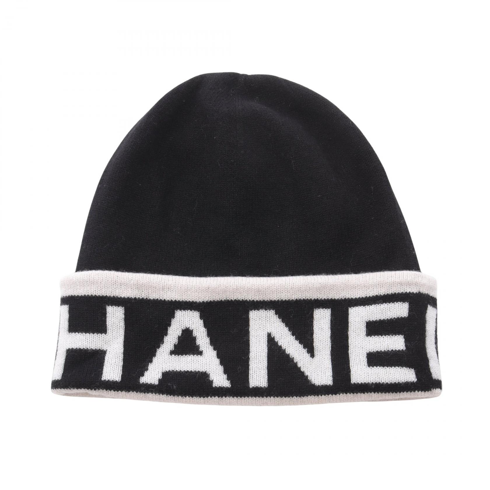 【未使用展示品】シャネル　カシミア　ココマーク　ニット帽　キャップ　ツイード 中古・古着通販】CHANEL (シャネル) ココマークニット帽 グレー
