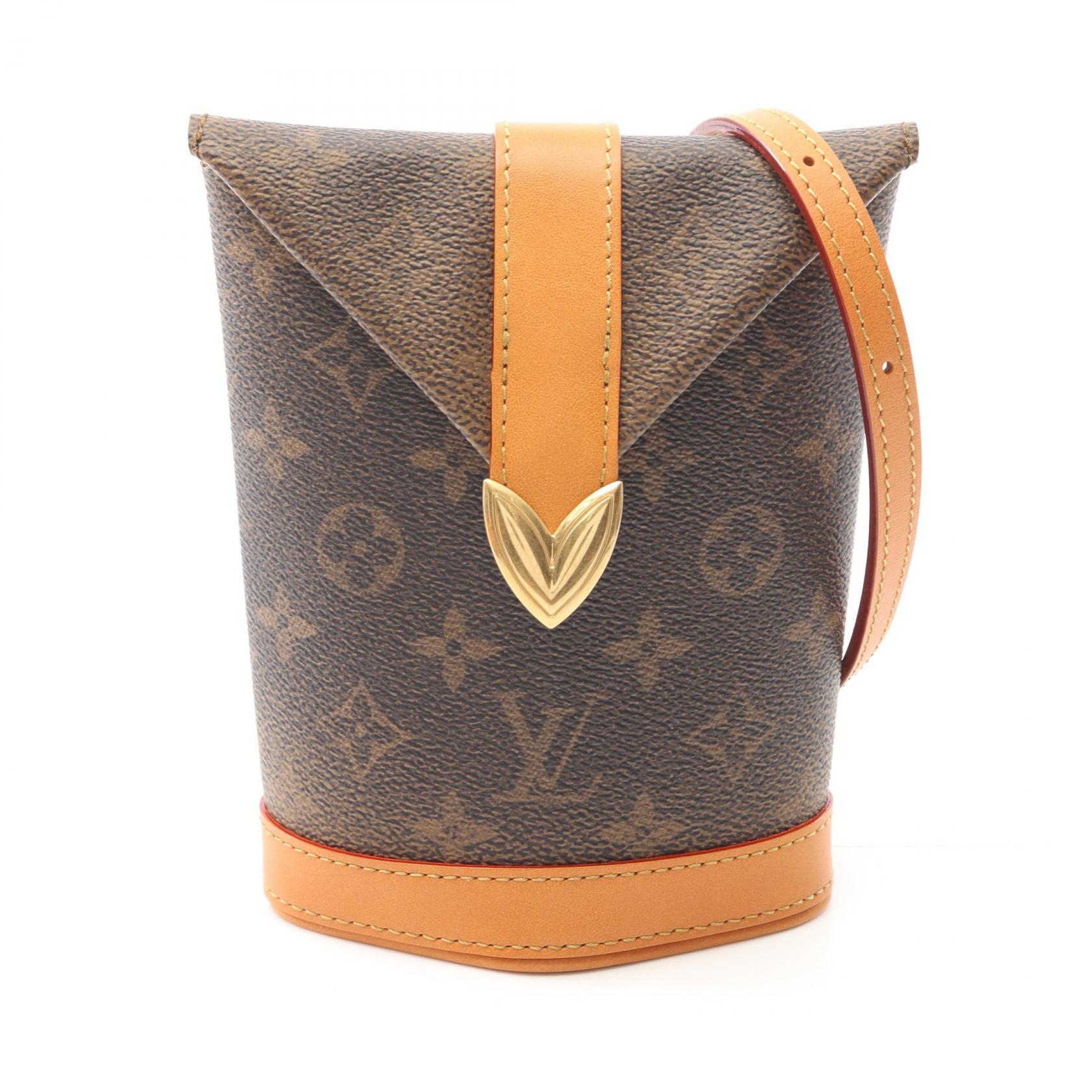 【P5倍×15%OFFクーポン】ルイ・ヴィトン LOUIS VUITTON エンベロップポーチ ショルダーバッグ バッグ PVCコーティングキャンバス レザー モノグラム メンズ ブラウン系 M11629 【中古】