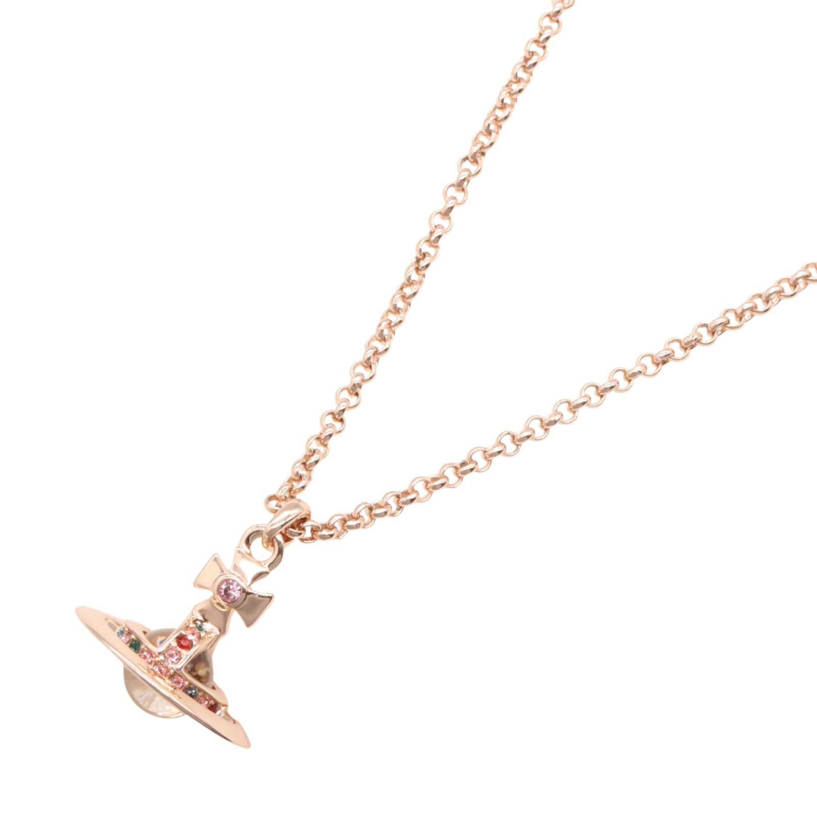 ヴィヴィアンウエストウッド Vivienne Westwood ネックレス ネックレス ジュエリー 真鍮 メンズ レディース ゴールド系 ピンクゴールド 63020098/G002 【新品】
