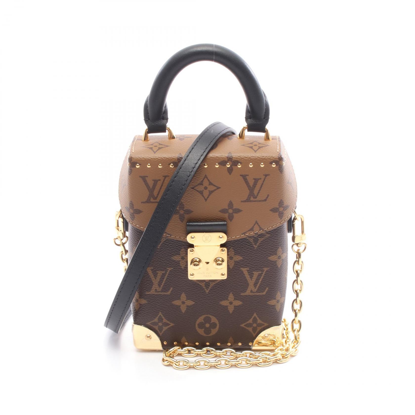【P5倍×5%OFFクーポン】ルイ・ヴィトン LOUIS VUITTON カメラボックス ハンドバッグ バッグ PVCコーティングキャンバス レザー モノグラム・リバース レディース ブラウン系 M82465 【中古】