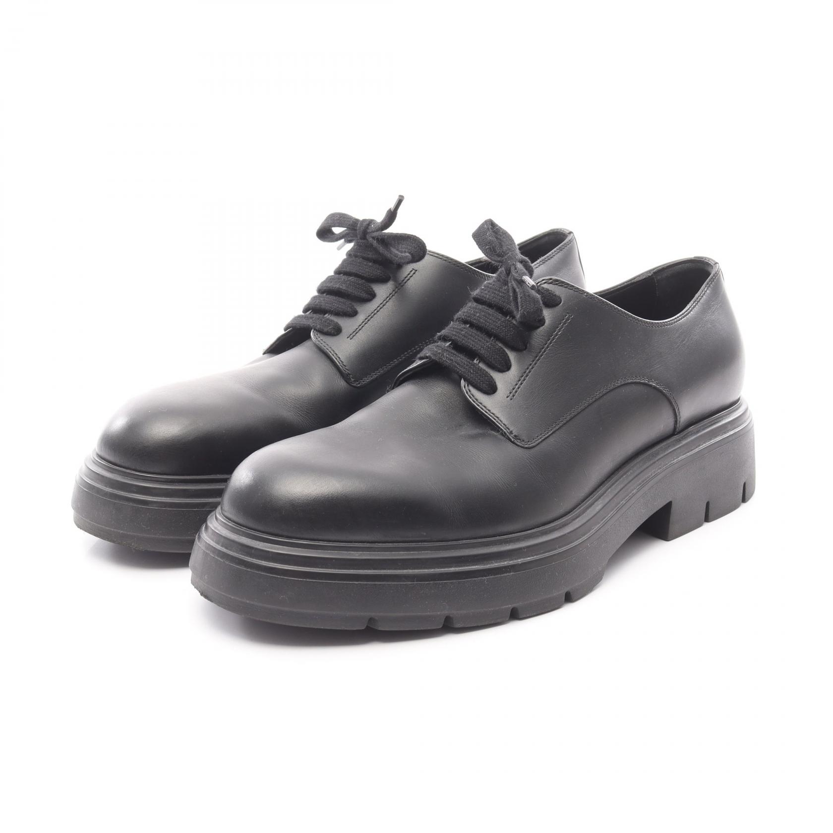 【P5倍×5%OFFクーポン】サルヴァトーレフェラガモ Salvatore Ferragamo ドレスシューズ 靴 レザー メンズ ブラック系 9M 【中古】