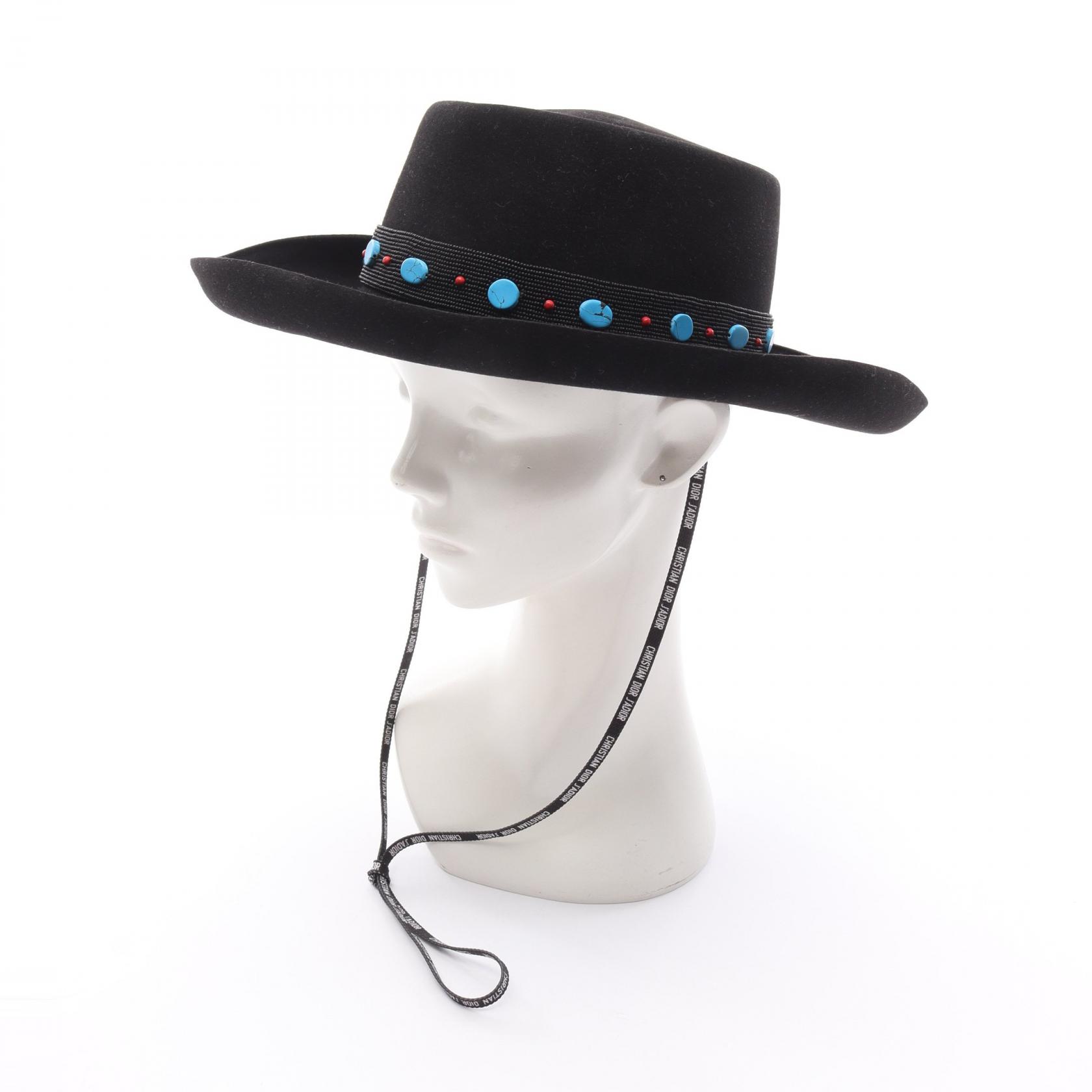 【5千円OFFクーポン対象】ディオール Dior ハット 帽子 ラビット レディース ブラック系 84WLD952G10090056 【中古】