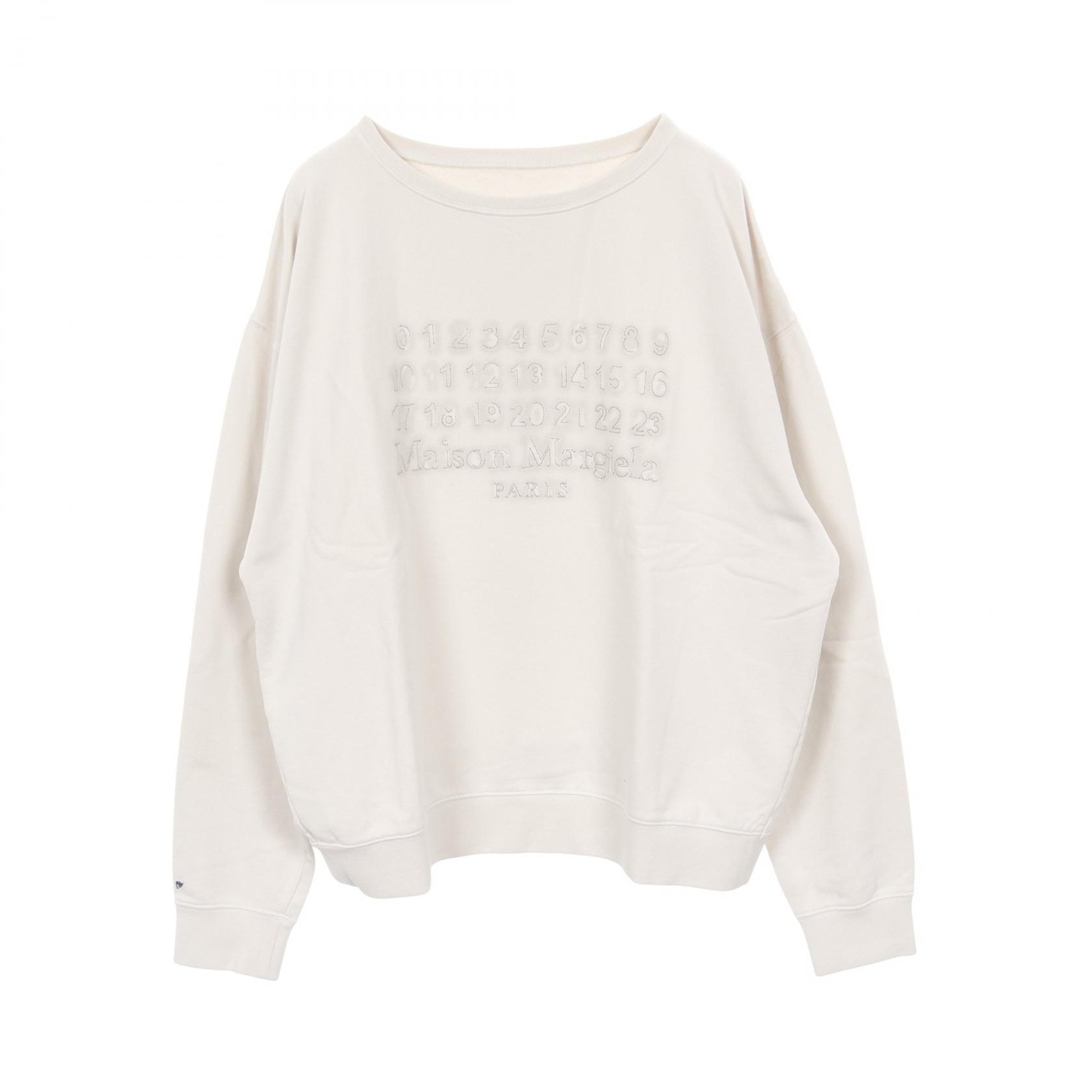 【5千円OFFクーポン対象】メゾン マルジェラ Maison Margiela ロゴ スウェット 衣料品 トップス コットン メンズ ベージュ系 S50GU0230M25017103M 【新品】 58,800円