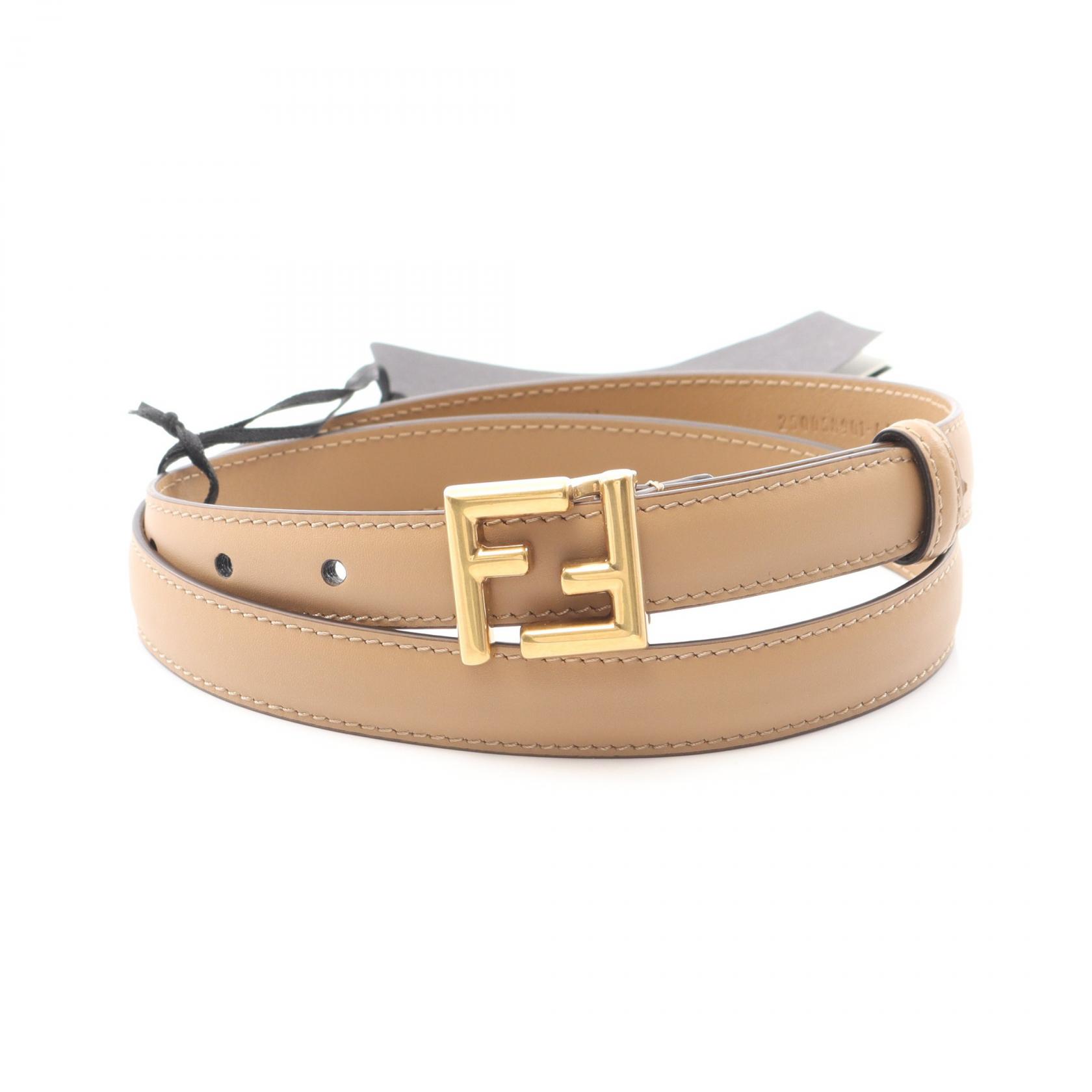 稼働品☆新品電池　FENDIフェンディ　８１０L　新品ベルト（社外品）レディース 楽天市場】FENDI フェンディ FF Logo Belt ベルト FF柄 FF