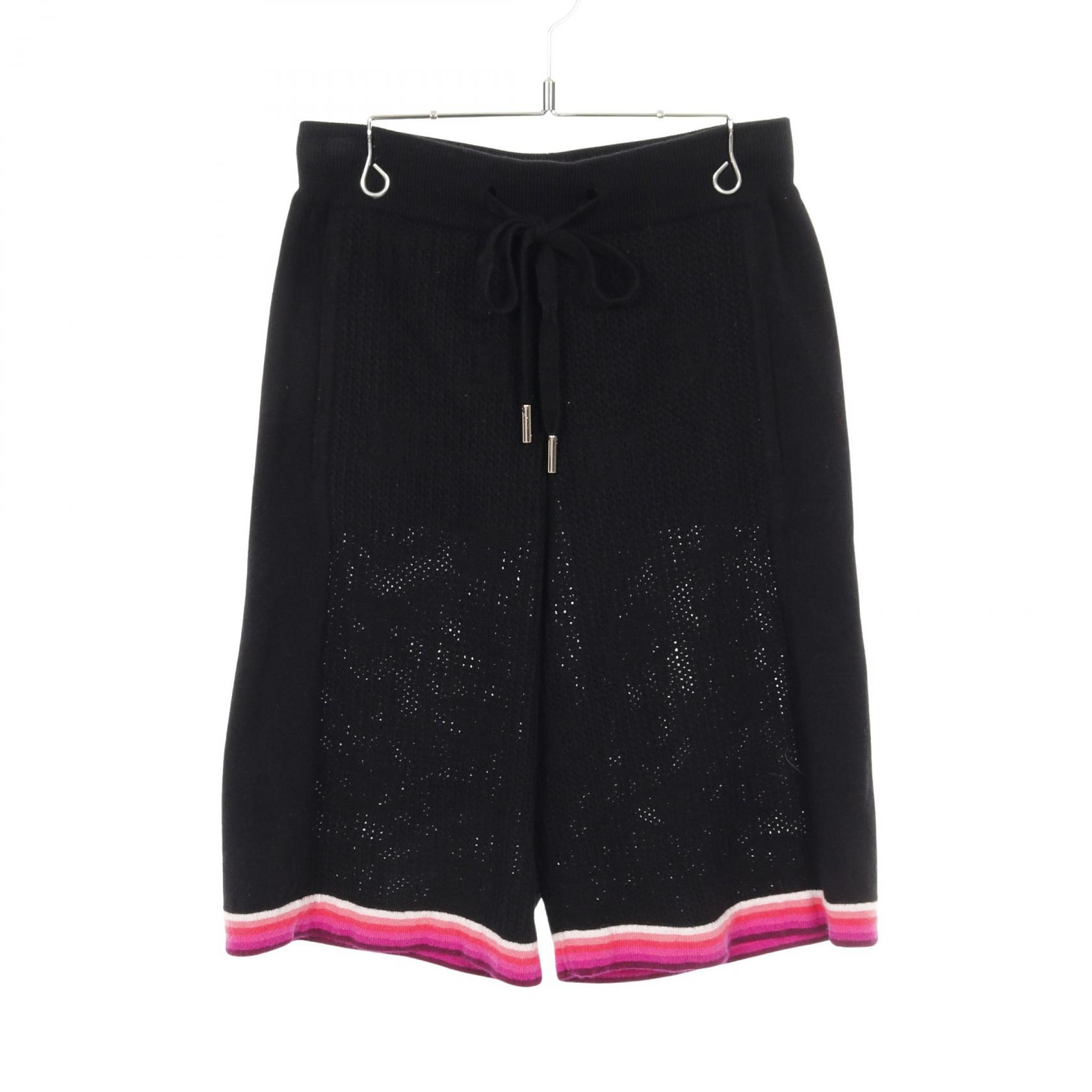 【15%OFFクーポン 7/26 9:59〆】シャネル CHANEL ココマーク パンツ 衣料品 ボトムス ウール カシミヤ レディース ブラック系 / パープル系 P76544K11011 【中古】|Brandoff銀座