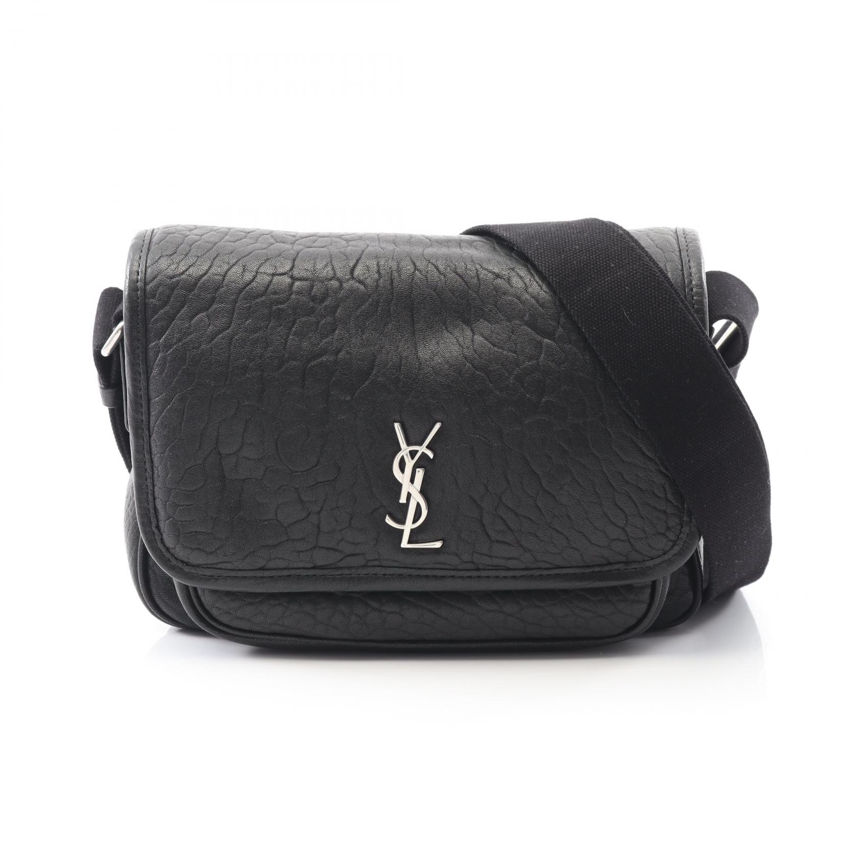 【P5倍×5%OFFクーポン】サンローランパリ SAINT LAURENT PARIS ニキ スモール ショルダーバッグ バッグ レザー メンズ ブラック系 776611AAC3O1000 【中古】