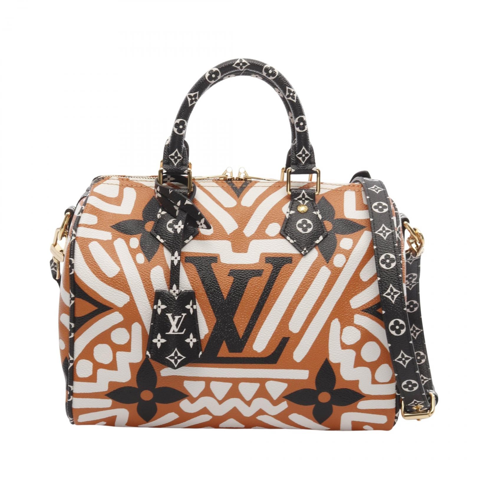 【10%OFFクーポン対象】ルイ・ヴィトン LOUIS VUITTON スピーディ バンドリエール25 LVクラフティ ハンドバッグ バッグ PVCコーティングキャンバス モノグラム・ジャイアント レディース オレンジ系 / マルチカラー M56588 【中古】