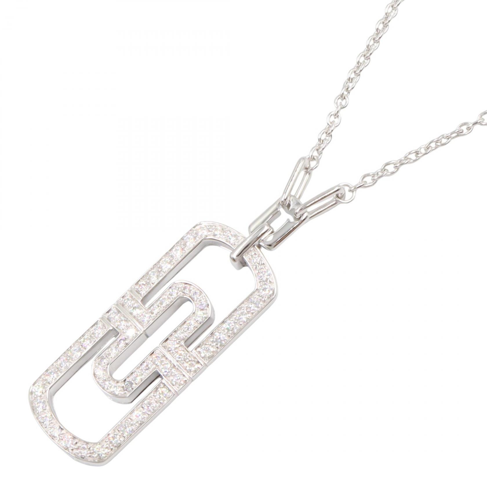 楽天市場】ブルガリ パレンテシ ダイヤモンド ネックレス K18ホワイト