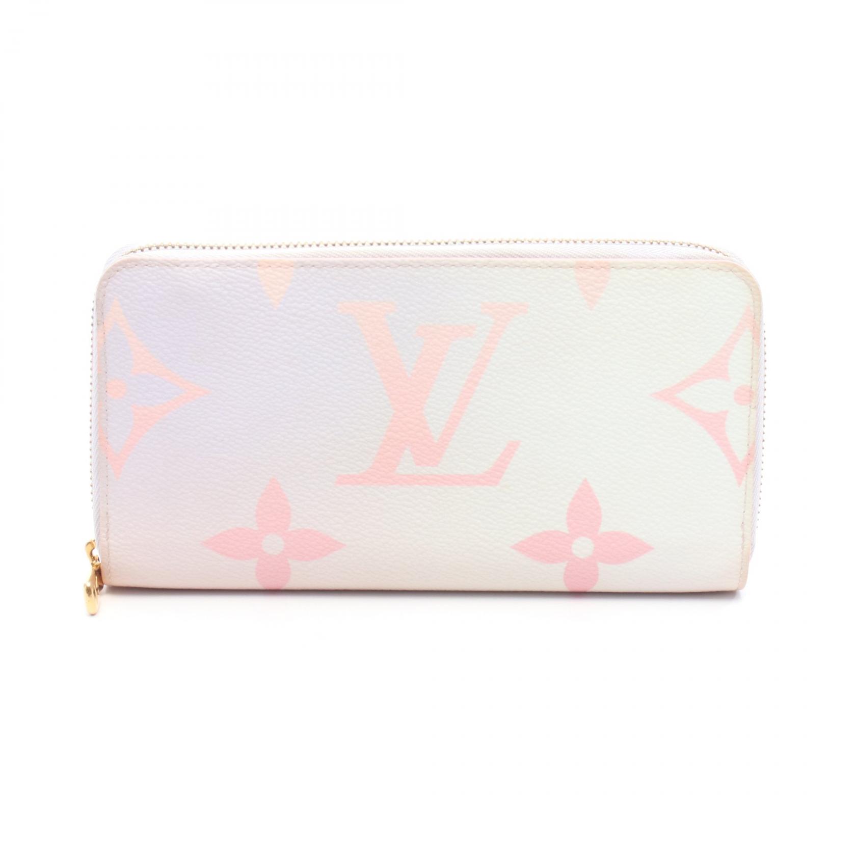 【10%OFFクーポン 7/26 9:59〆】 ルイ・ヴィトン LOUIS VUITTON ジッピーウォレット スプリングインザシティ ラウンド長財布 財布 PVCコーティングキャンバス PVC モノグラム・パステル レディース ピンク系 / パープル系 / マルチカラー M81340 【中古】｜Brandoff銀座