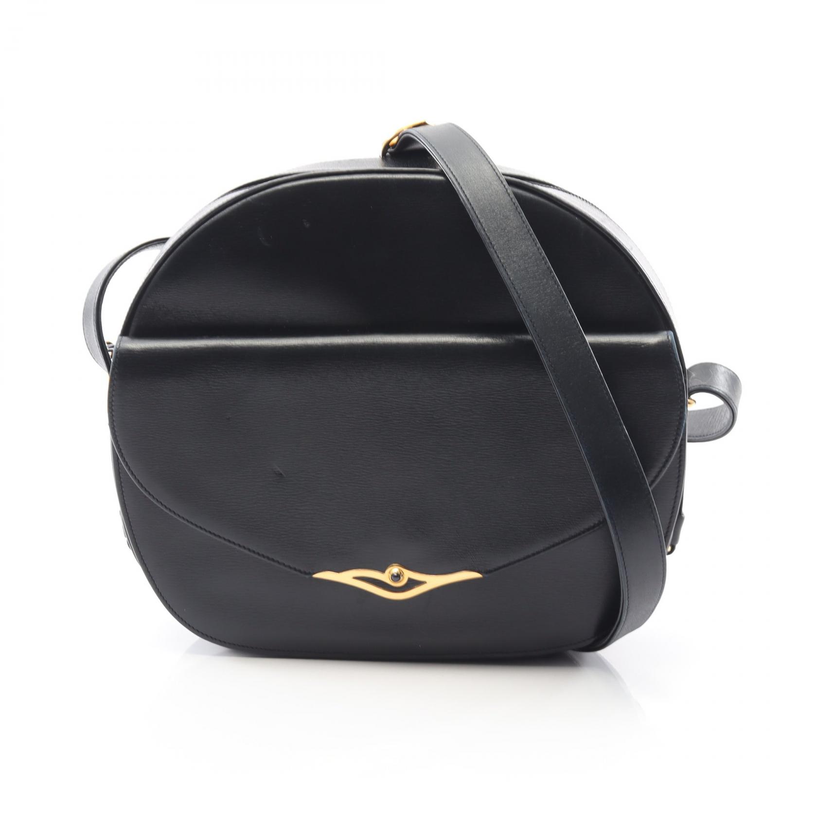 【15%OFFクーポン 7/26 9:59〆】カルティエ CARTIER サファイアライン ショルダーバッグ バッグ レザー レディース ネイビー系 【中古】｜Brandoff銀座