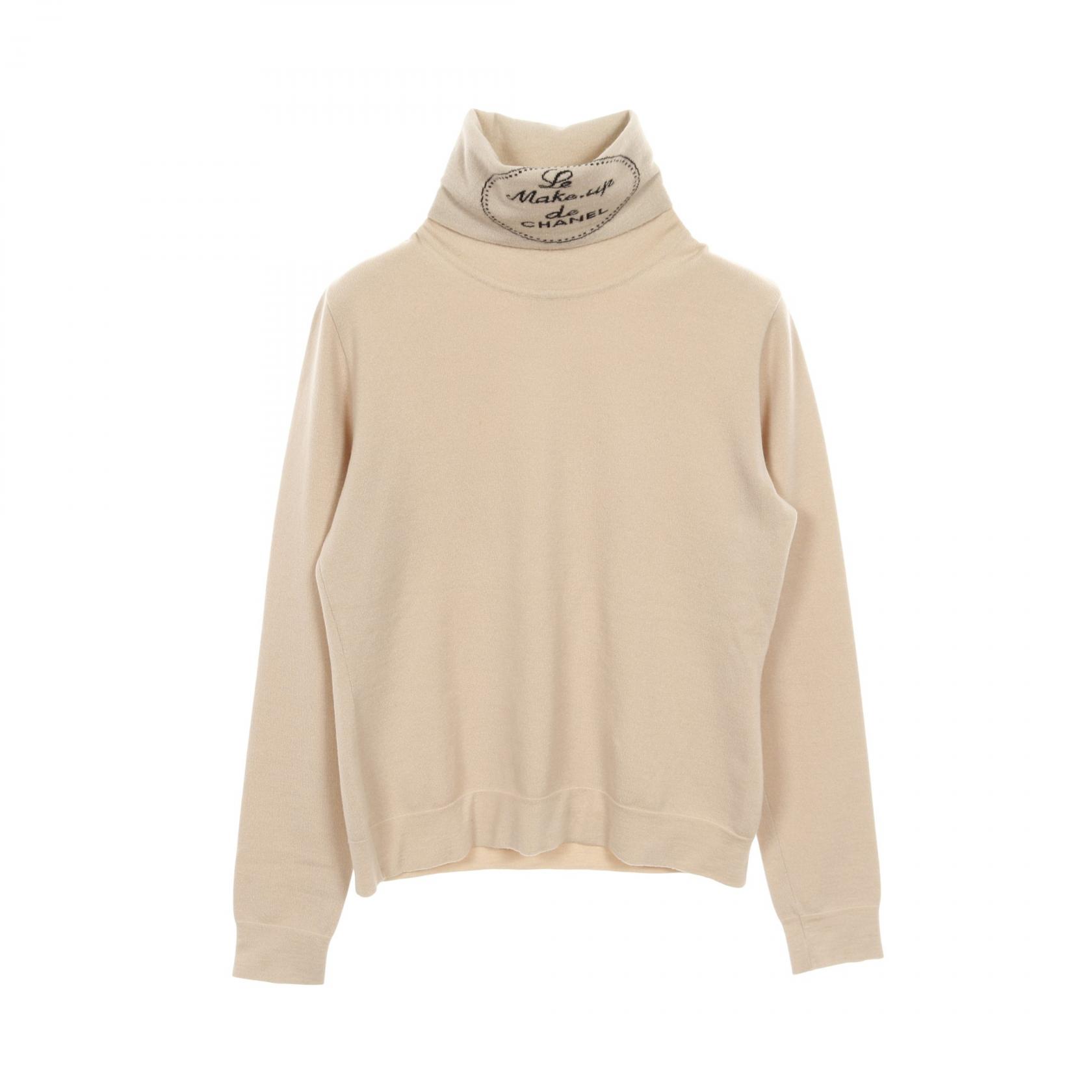 【5%OFFクーポン×ポイント5倍】シャネル CHANEL ニット 衣料品 トップス カシミヤ レディース ベージュ系 M2634 【中古】