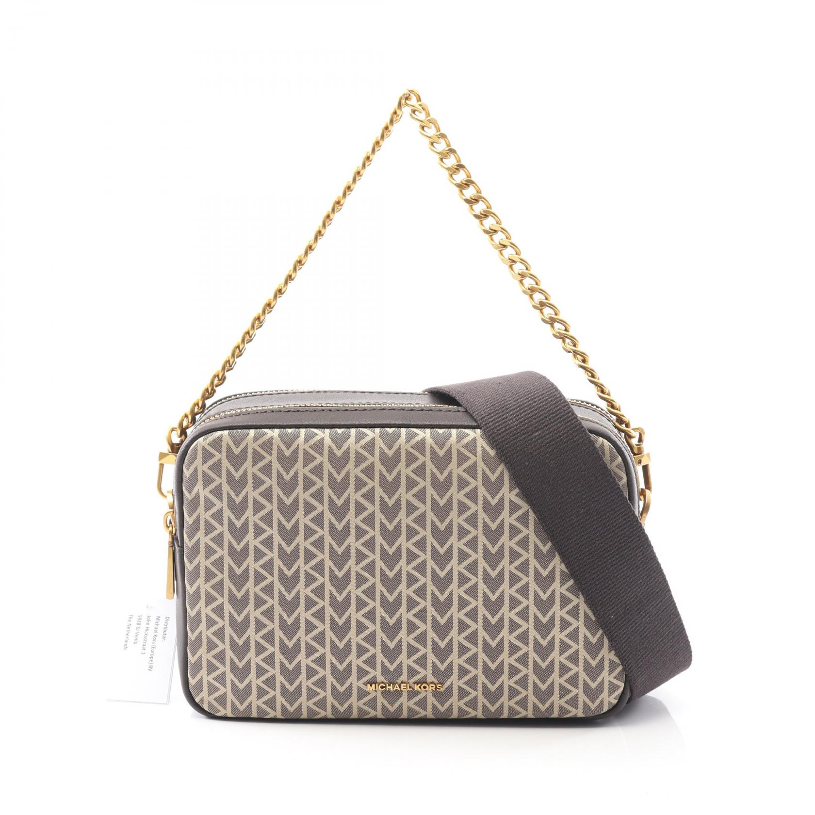 マイケルコース Michael Kors BRYANT カメラバッグ ハンドバッグ バッグ キャンバス フェイクレザー レディース ベージュ系 / ブラウン系 32T5AYTC6O270 【新品】