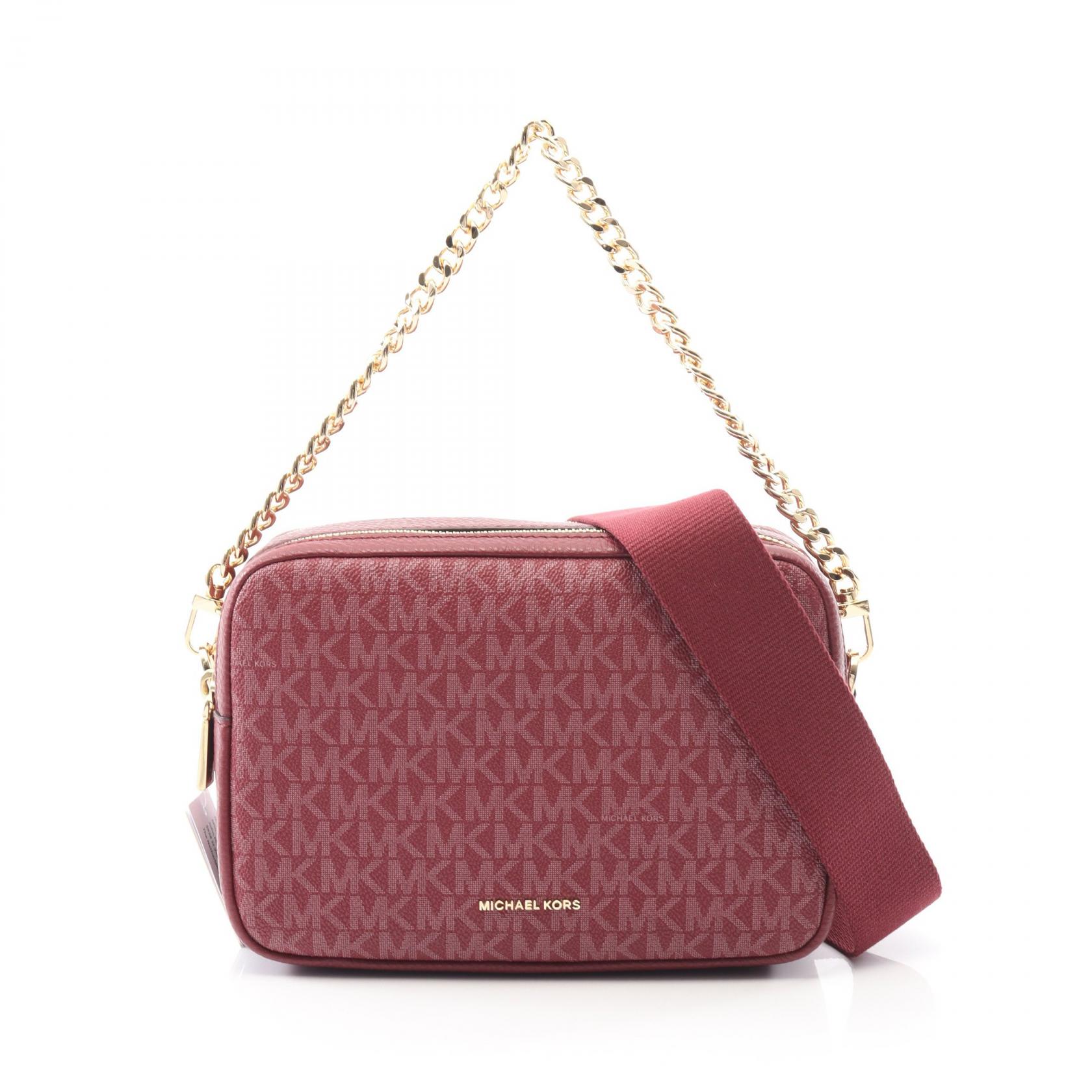 マイケルコース Michael Kors BRYANT カメラバッグ ハンドバッグ バッグ PVCコーティングキャンバス レザー レディース ボルドー系 32S5GYTC5V691 【新品】