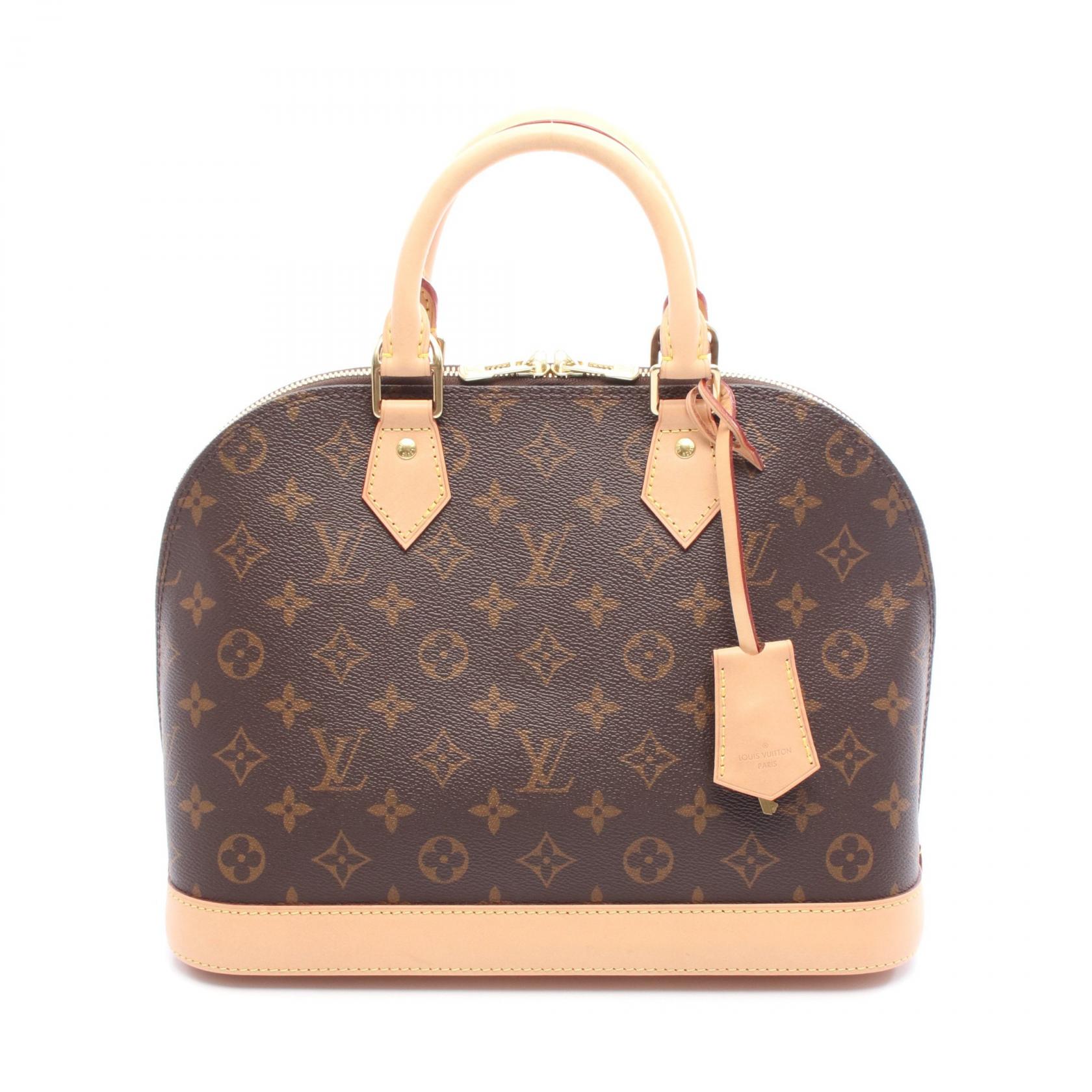 ルイ・ヴィトン LOUIS VUITTON アルマ ハンドバッグ バッグ PVCコーティングキャンバス レザー モノグラム レディース ブラウン系 M53151 【中古】