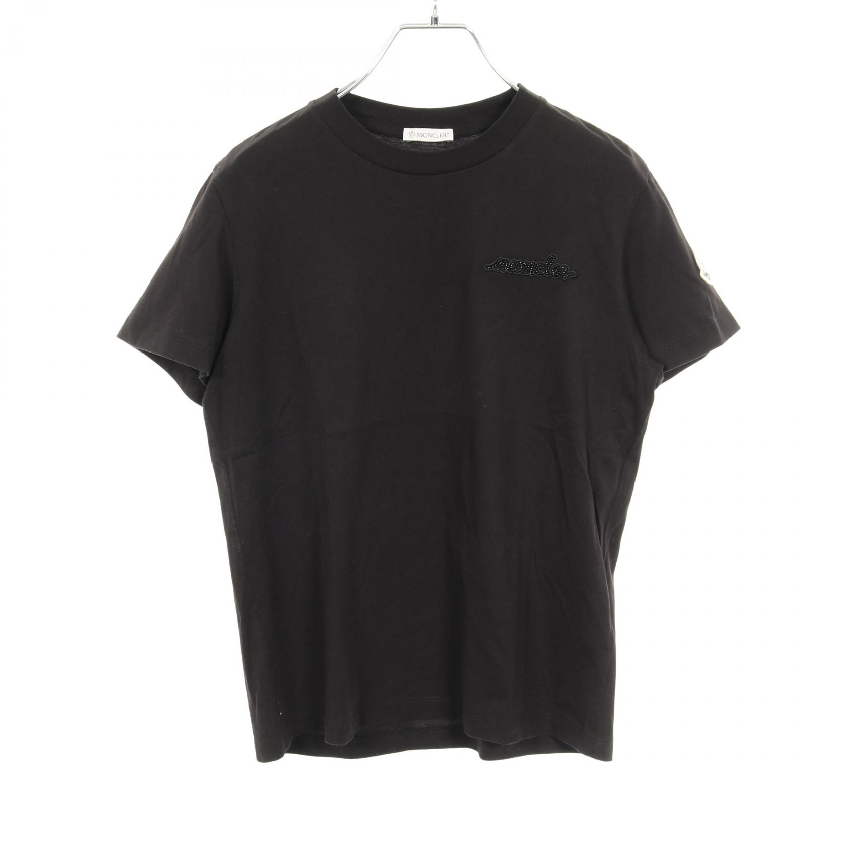 【P5倍×20%OFFクーポン】モンクレール MONCLER カットソー 衣料品 トップス コットン レディース ブラック系 8C00013 【中古】