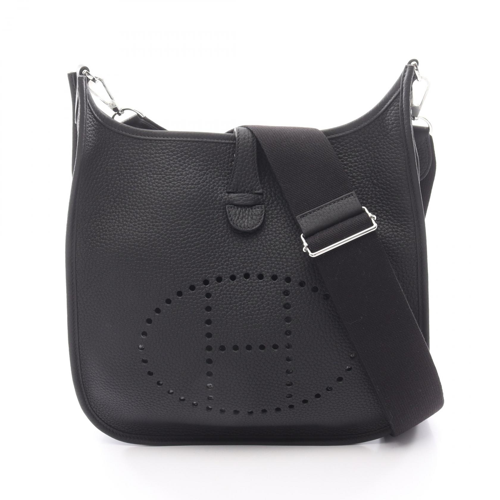 エルメス HERMES エヴリン 3 トロワ PM ショルダーバッグ バッグ トリヨンクレマンス トリヨンクレマンス レディース ブラック系 【中古】