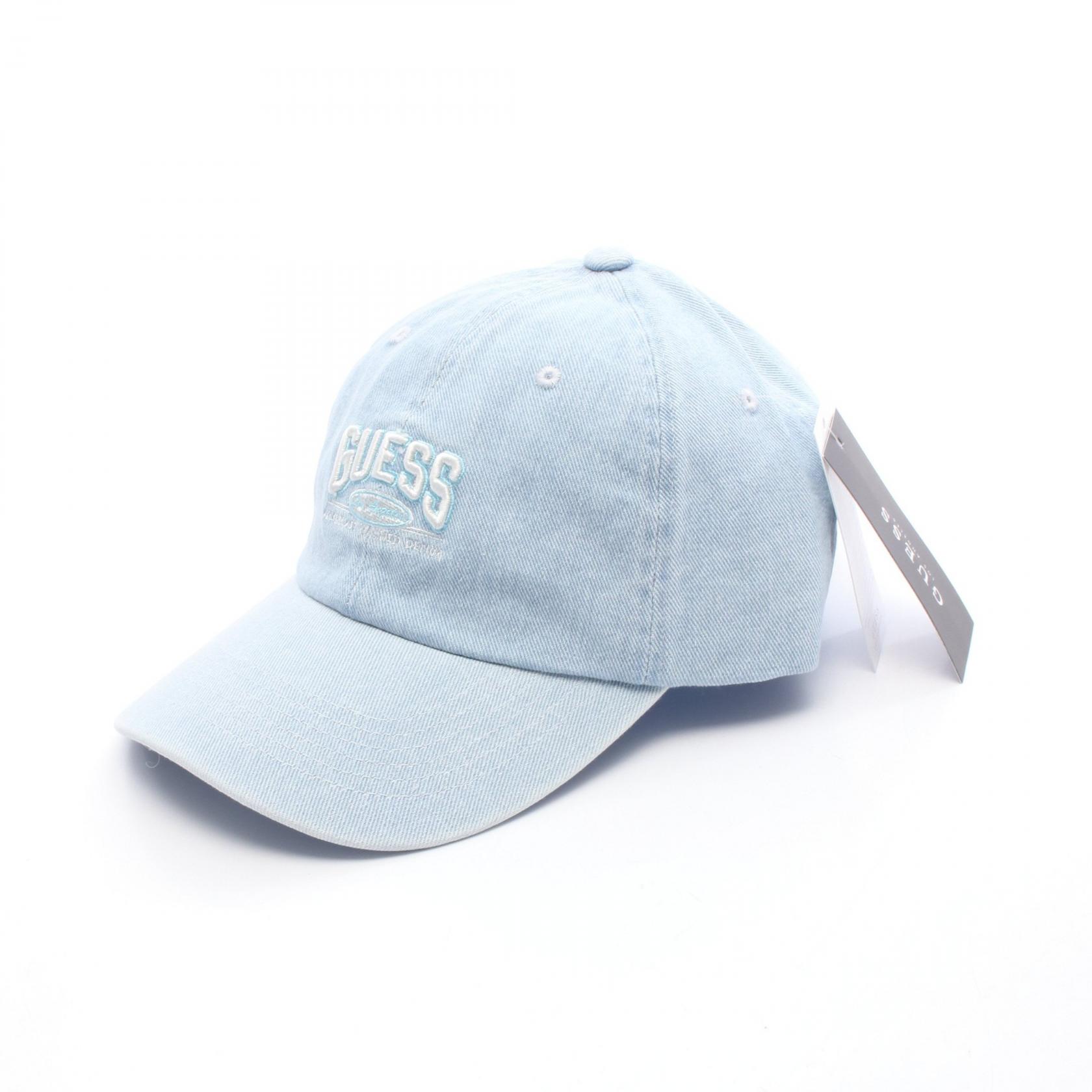 【5%OFFクーポン×ポイント5倍】ゲス Guess デニム キャップ 帽子 コットン メンズ レディース ブルー系 KP0A1101 【新品】