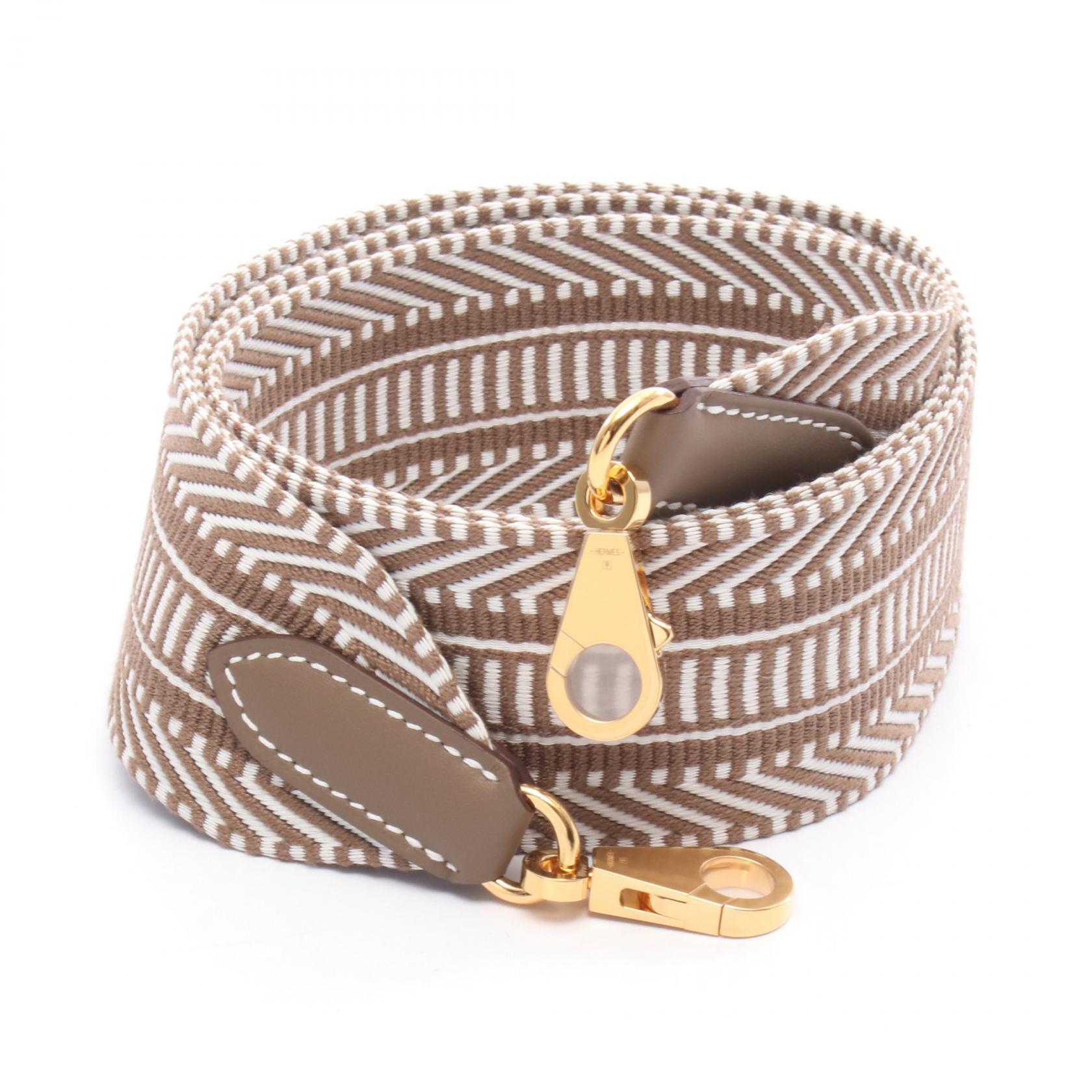 エルメス ショルダーストラップ HERMES エルメス ショルダーストラップ バンドリエール 50mm 85cm 黒