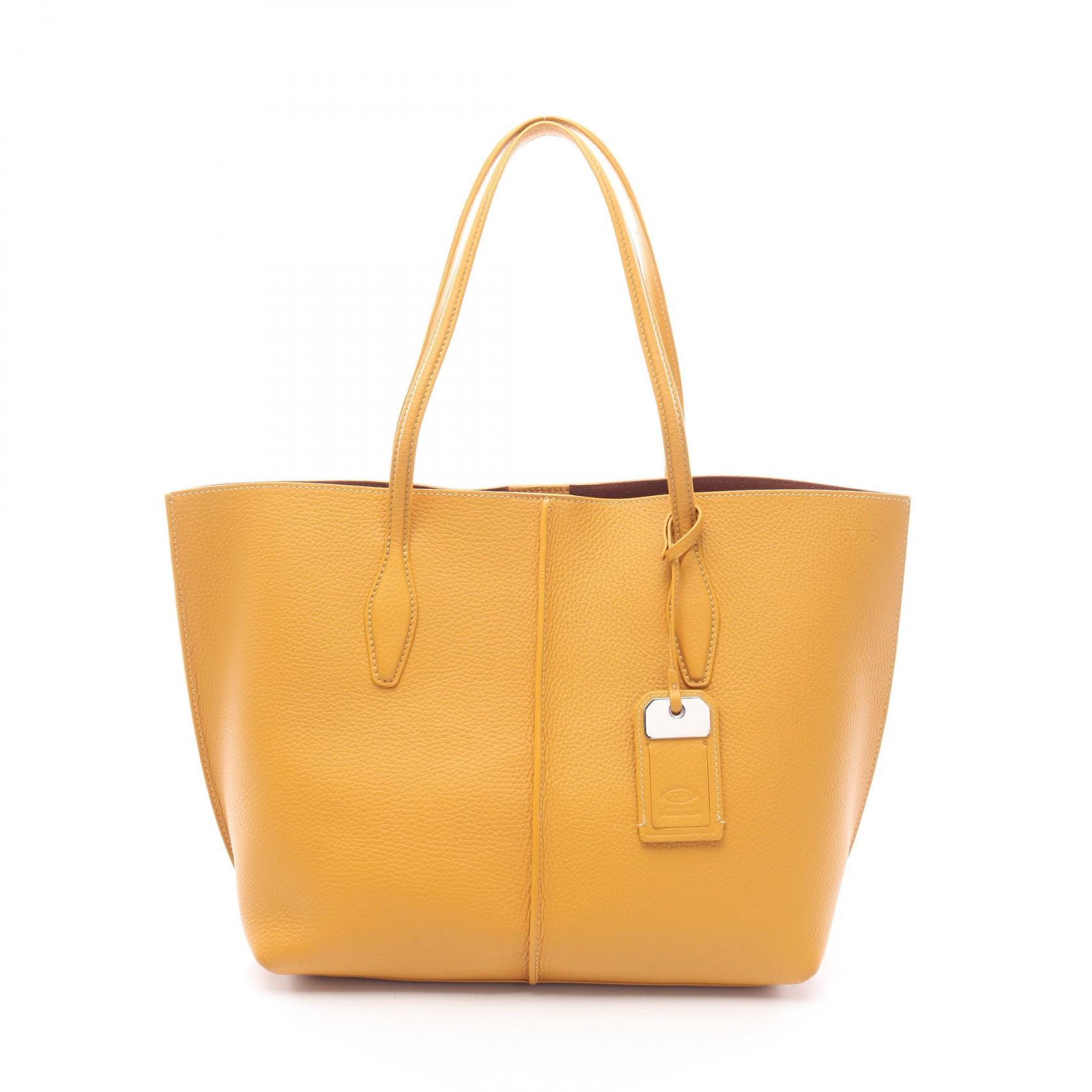 【15%OFFクーポン 7/26 9:59〆】トッズ TOD'S JOY ジョイ トートバッグ バッグ レザー レディース イエロー系 XBWAMFAV3Z0RIAG414 【中古】｜Brandoff銀座