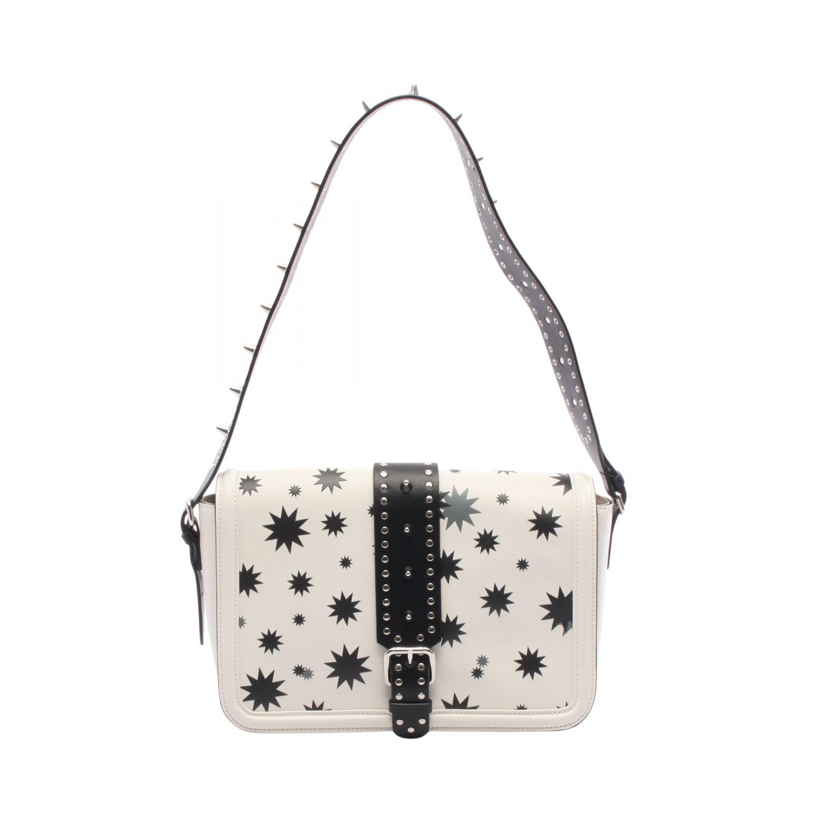 【5千円OFFクーポン対象】レッドヴァレンティノ RED VALENTINO ショルダーバッグ バッグ レザー レディース ホワイト系 / ブラック系 【中古】