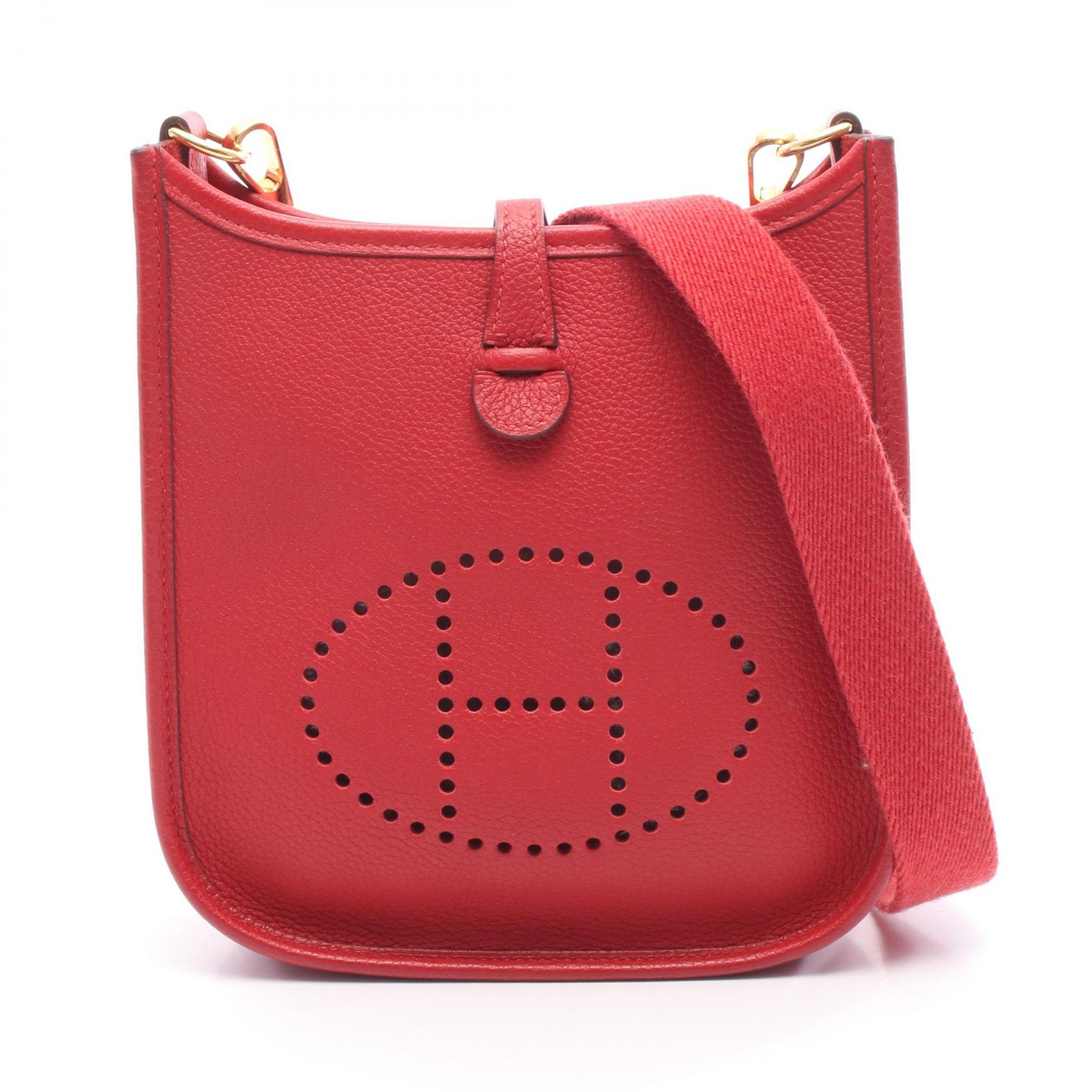 エルメス HERMES エヴリンTPM ルージュクー ショルダーバッグ バッグ トリヨンクレマンス トリヨンクレマンス レディース レッド系 【中古】｜Brandoff銀座