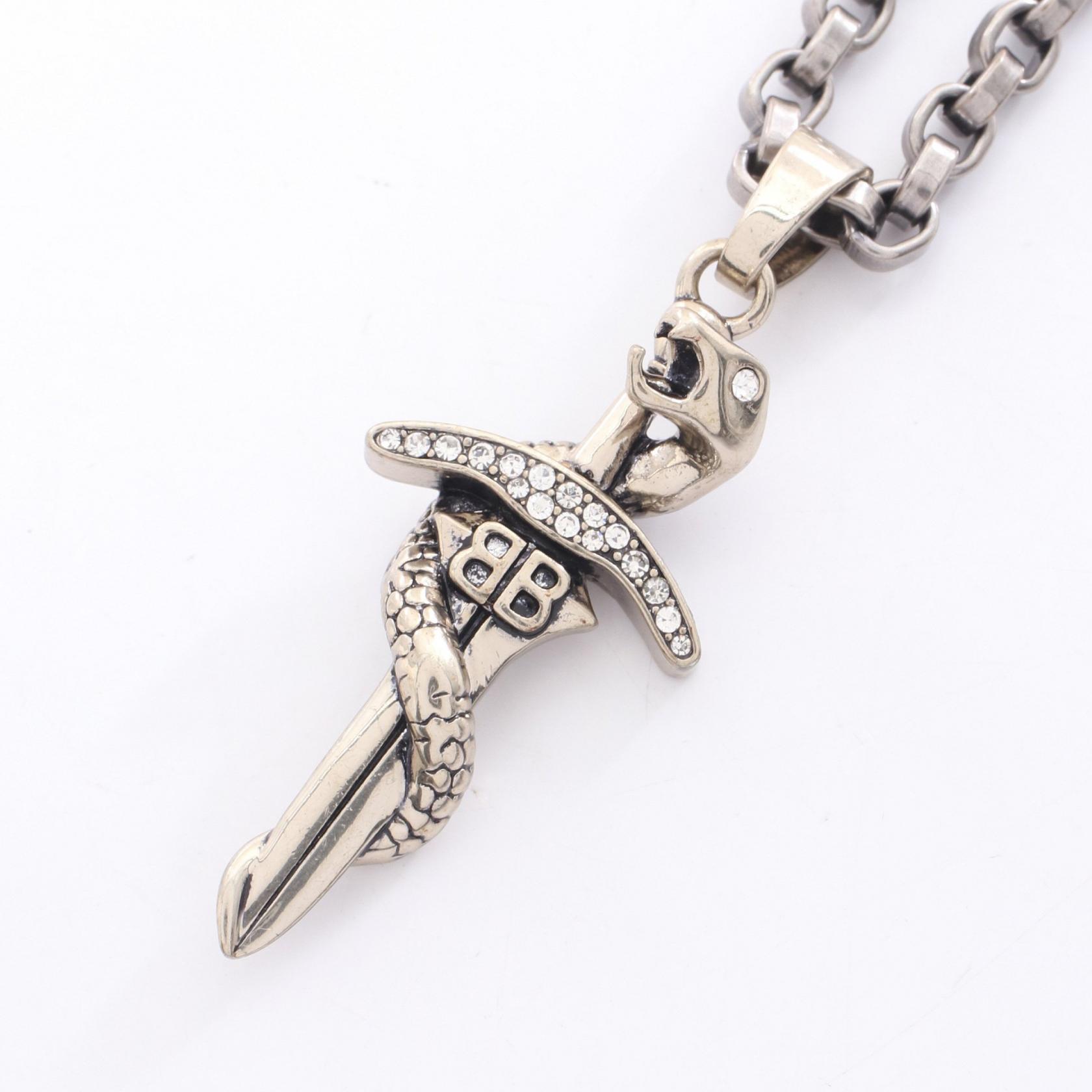 楽天市場】BALENCIAGA バレンシアガ ネックレス BB ICON 696223 TZ99I