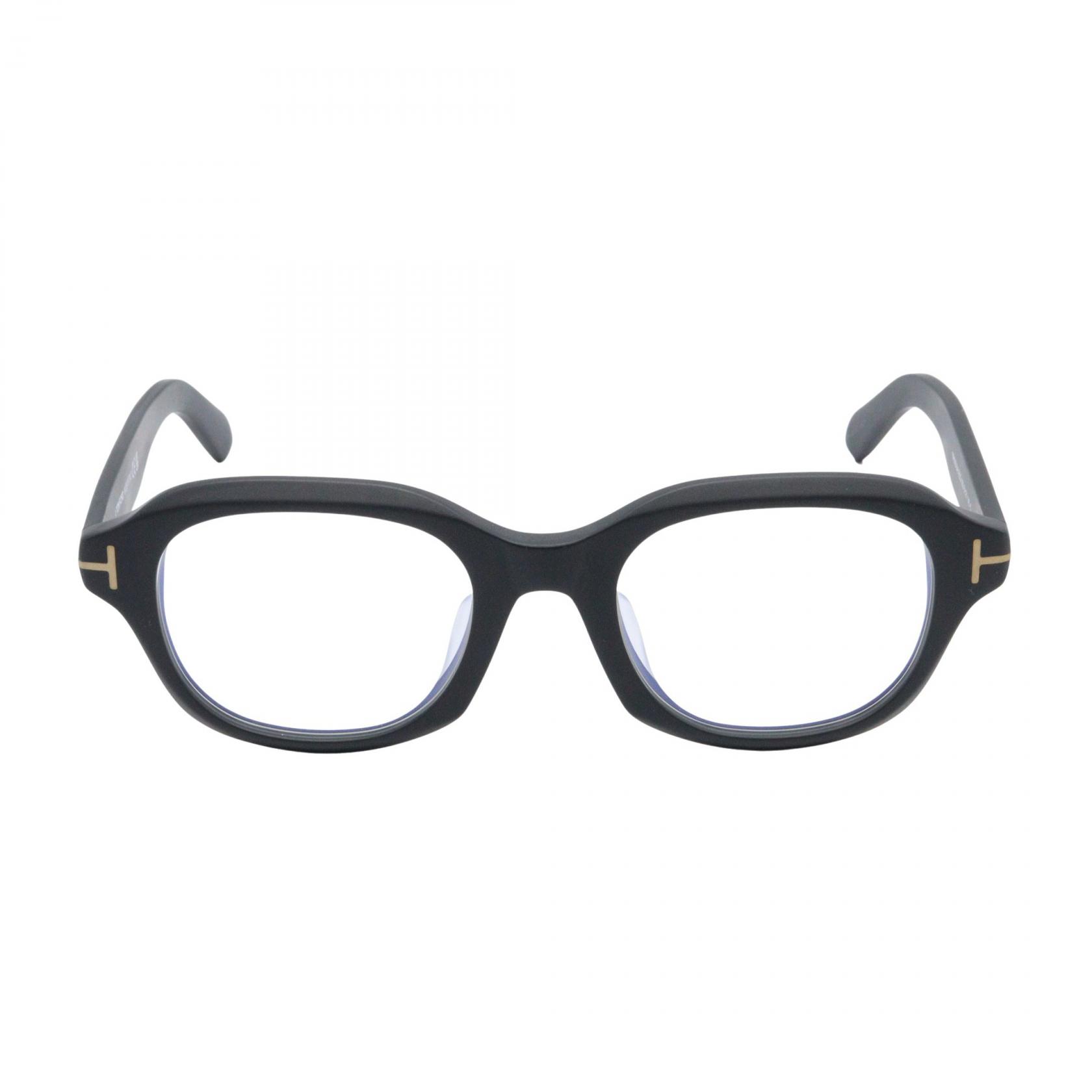 【P5倍×5%OFFクーポン】トムフォード TOM FORD 伊達メガネ メガネ 衣料品 プラスチック メンズ レディース ブラック系 6005DB 002(51) B-CUT 【新品】