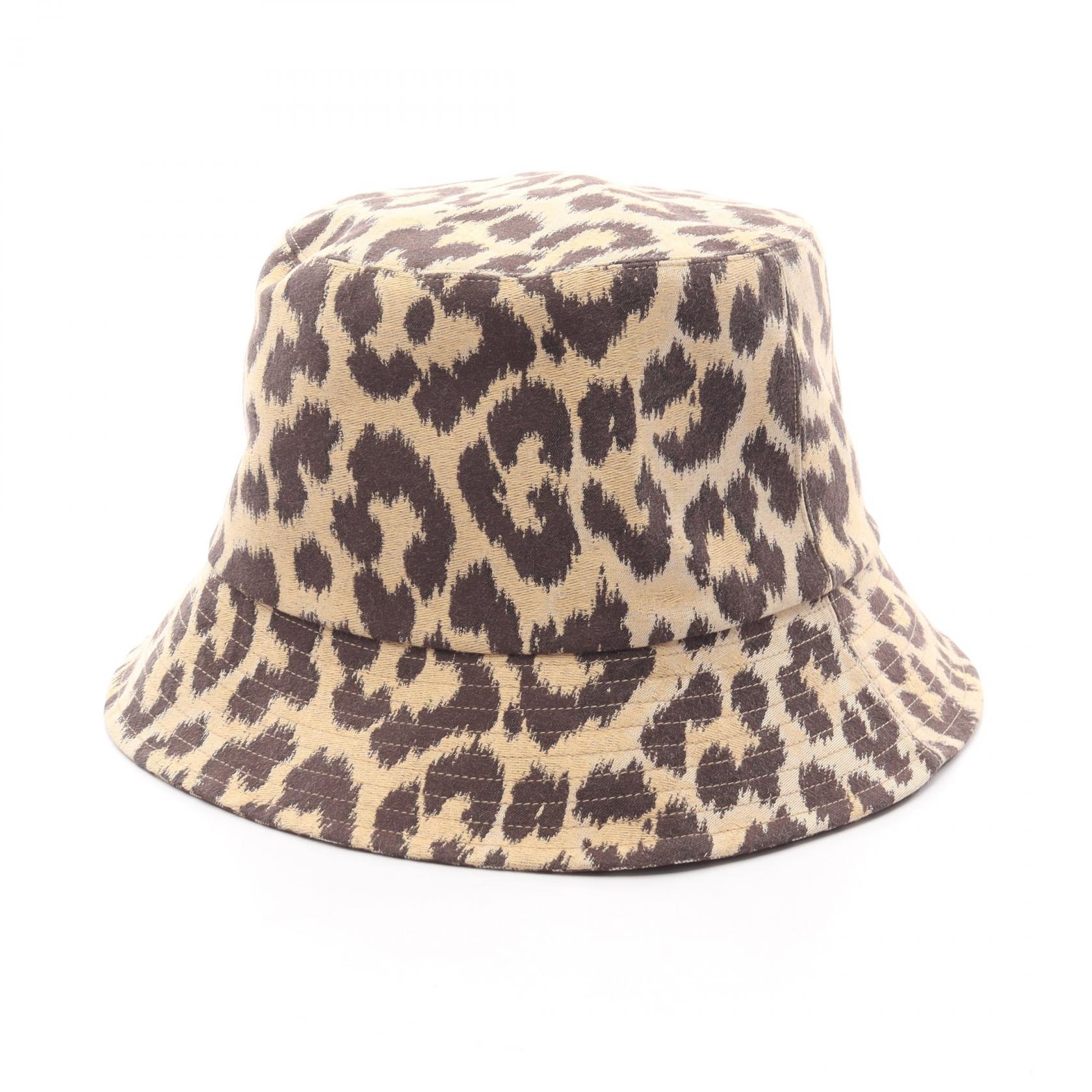 【20%OFFクーポン 7/26 9:59〆】ディオール Dior MIZZA ミッツァ バケット ハット 帽子 ポリエステル / コットン レディース ベージュ系 / ブラウン系 【中古】｜Brandoff銀座