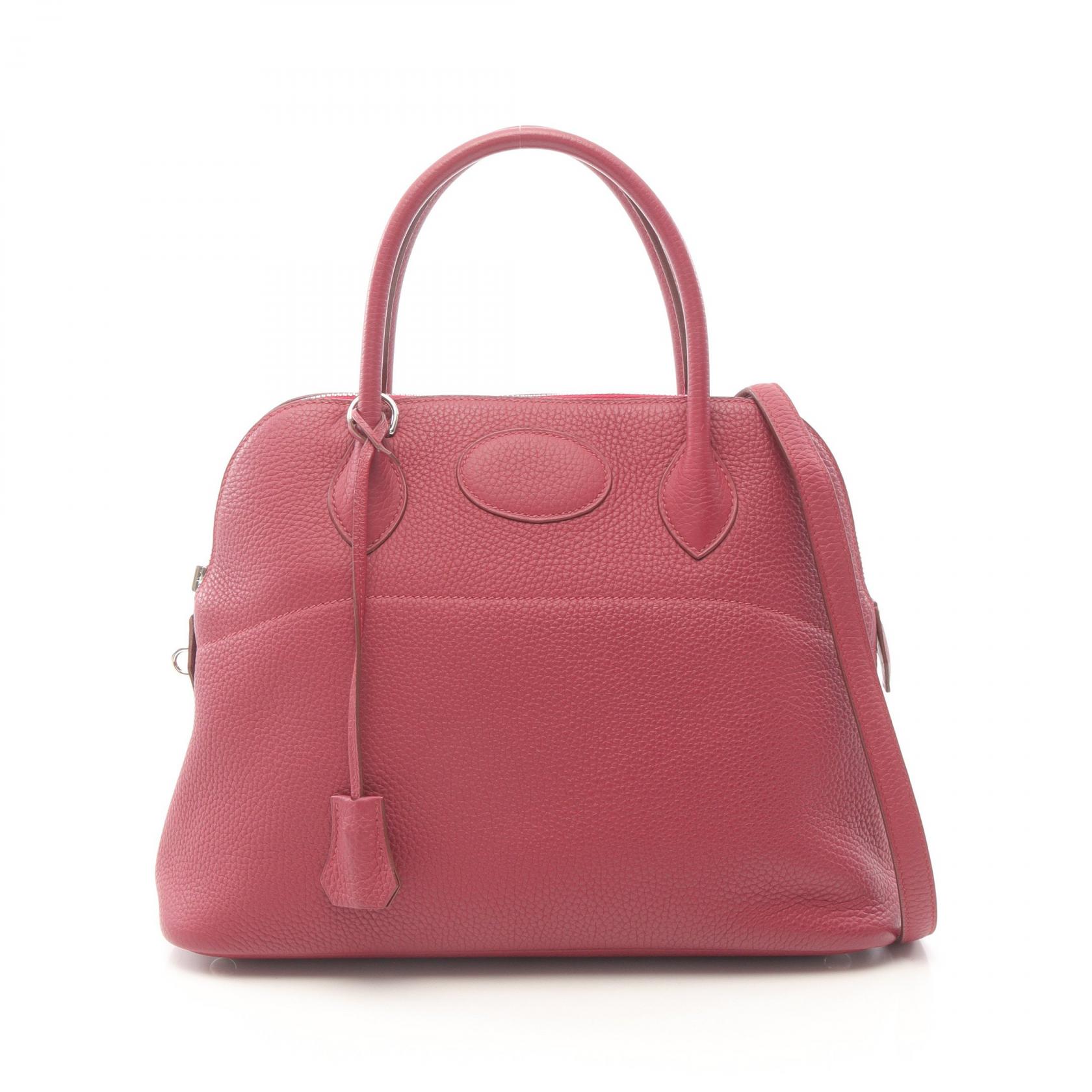 【10%OFFクーポン対象】エルメス HERMES ボリード31 ルビー ハンドバッグ バッグ トリヨンクレマンス トリヨンクレマンス レディース ボルドー系 【中古】