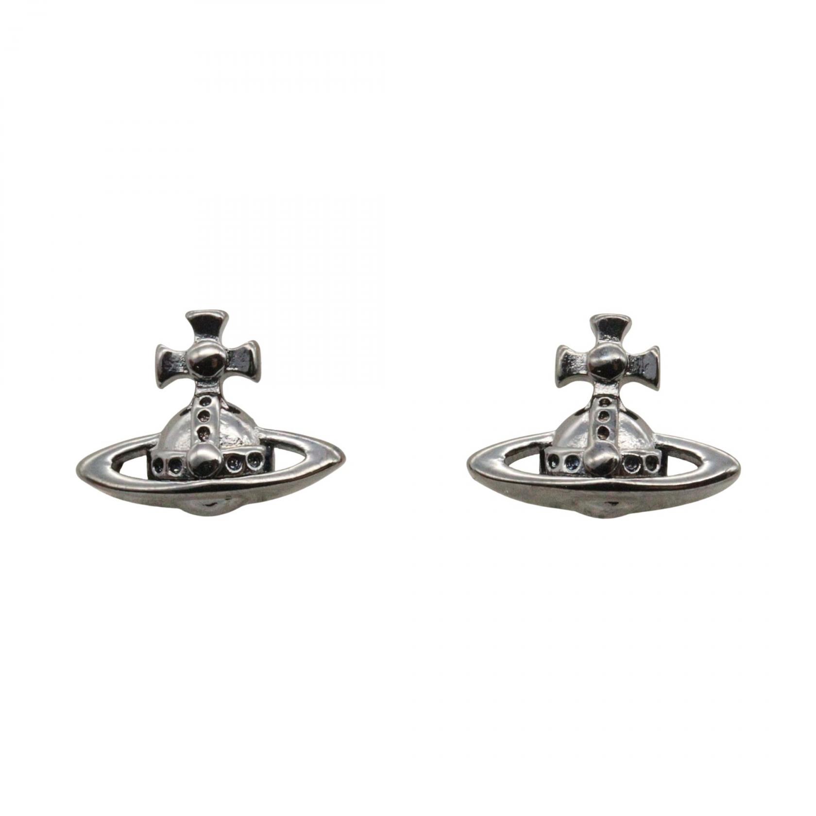【5%OFFクーポン×ポイント5倍】ヴィヴィアンウエストウッド Vivienne Westwood ローレライ スタッドピアス ピアス ジュエリー 真鍮 メンズ レディース ブラック系 62010359/02S001 【新品】