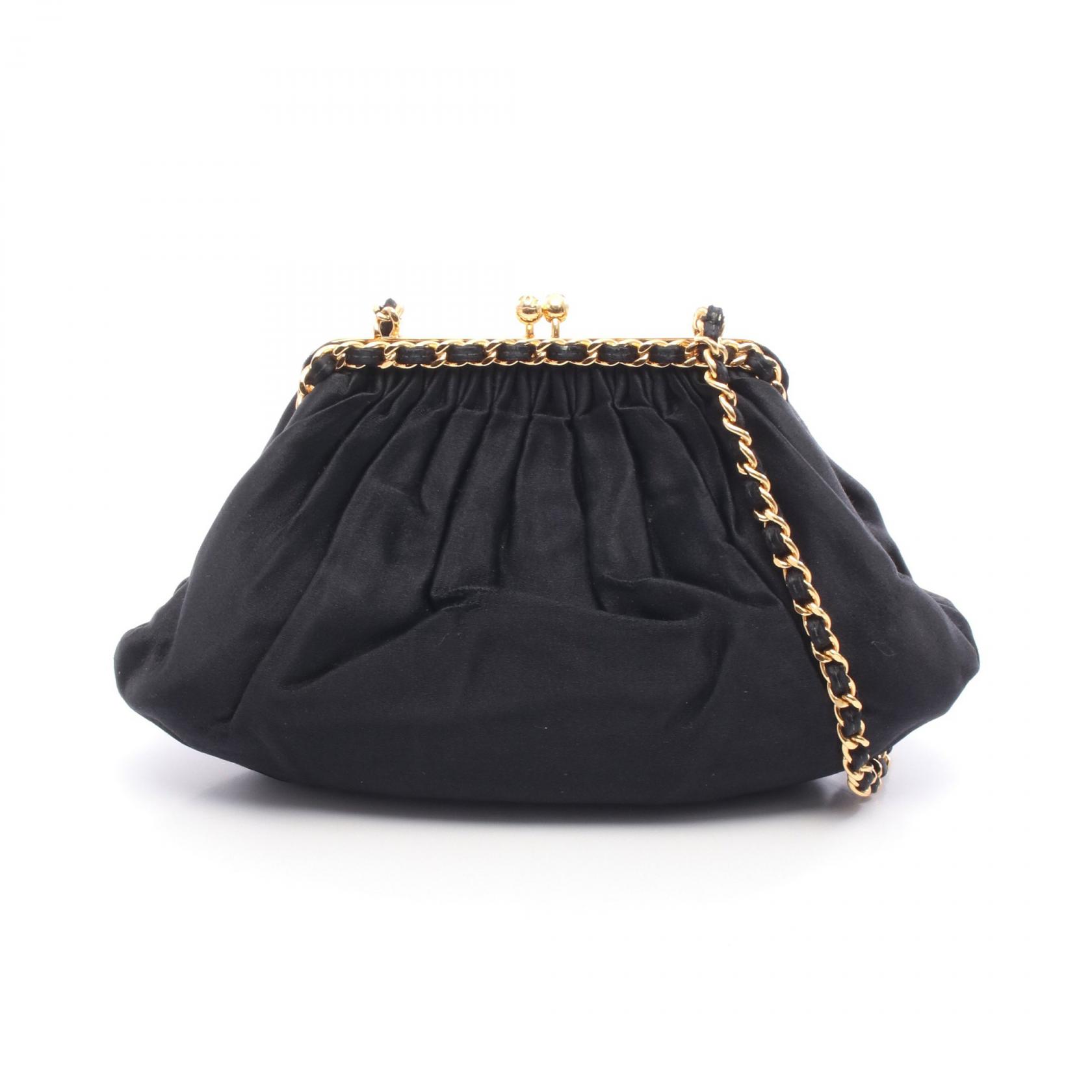 【10%OFFクーポン対象】シャネル CHANEL ショルダーバッグ バッグ ファブリック レディース ブラック系 【中古】 159,500円