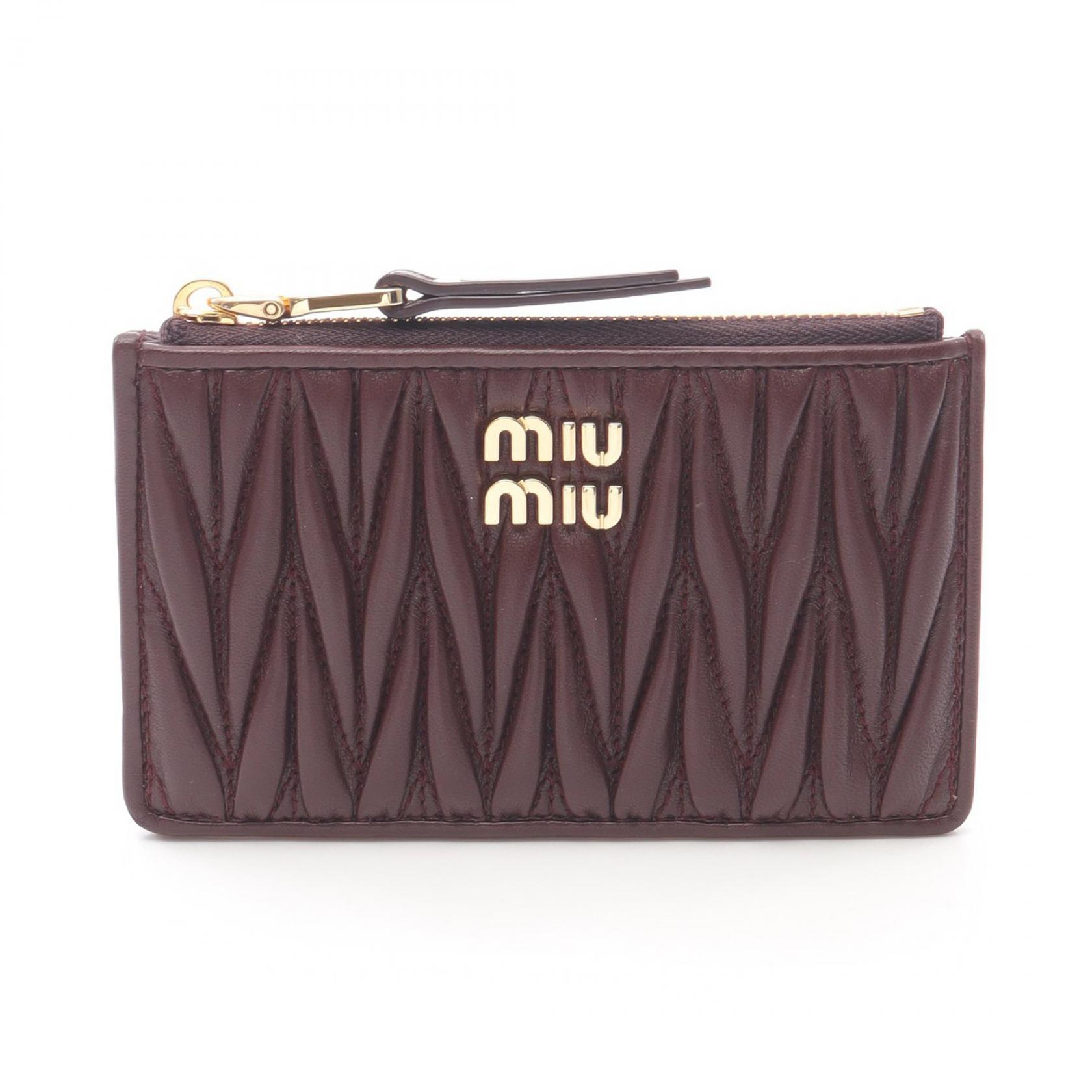 楽天市場】ミュウミュウ 財布 miumiu コインケース マトラッセ