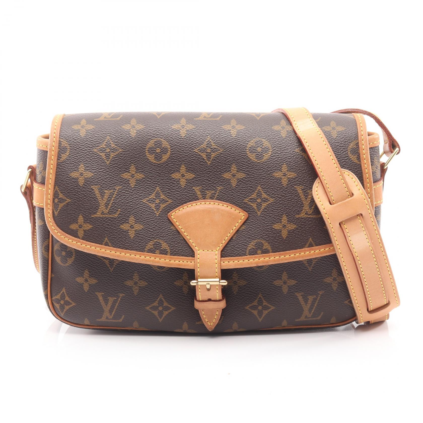 【1万円OFFクーポン対象】ルイ・ヴィトン LOUIS VUITTON ソローニュ ショルダーバッグ バッグ PVCコーティングキャンバス レザー モノグラム レディース ブラウン系 M42250 【中古】