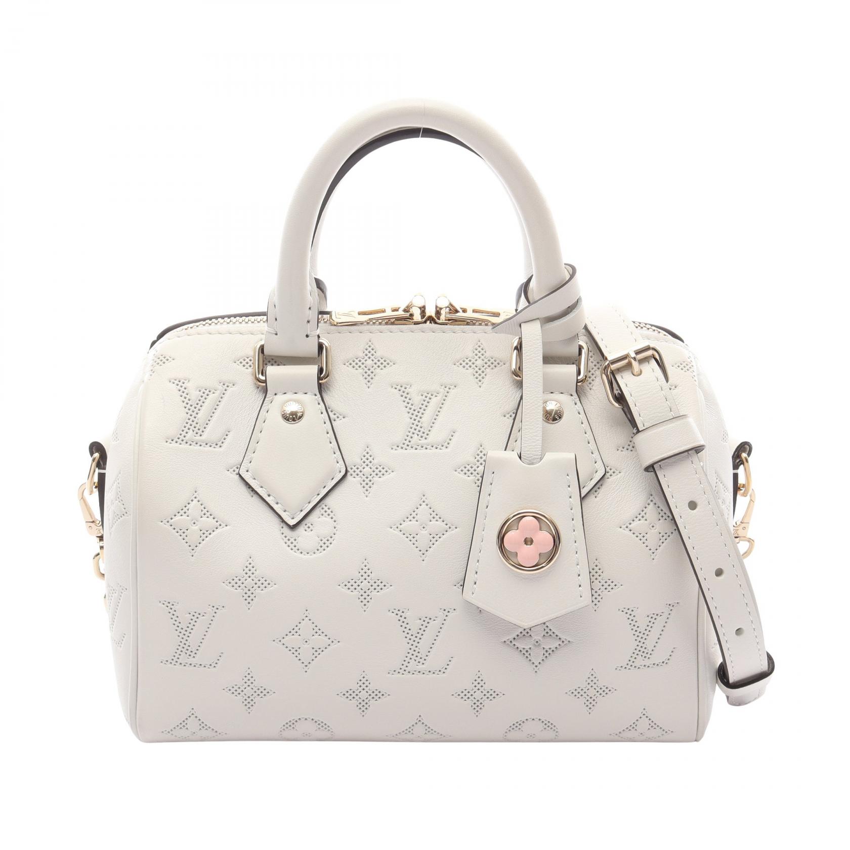 【P5倍×5%OFFクーポン】ルイ・ヴィトン LOUIS VUITTON スピーディ バンドリエール20 モノグラム ハンドバッグ バッグ レザー レディース ホワイト系 M11276 【中古】