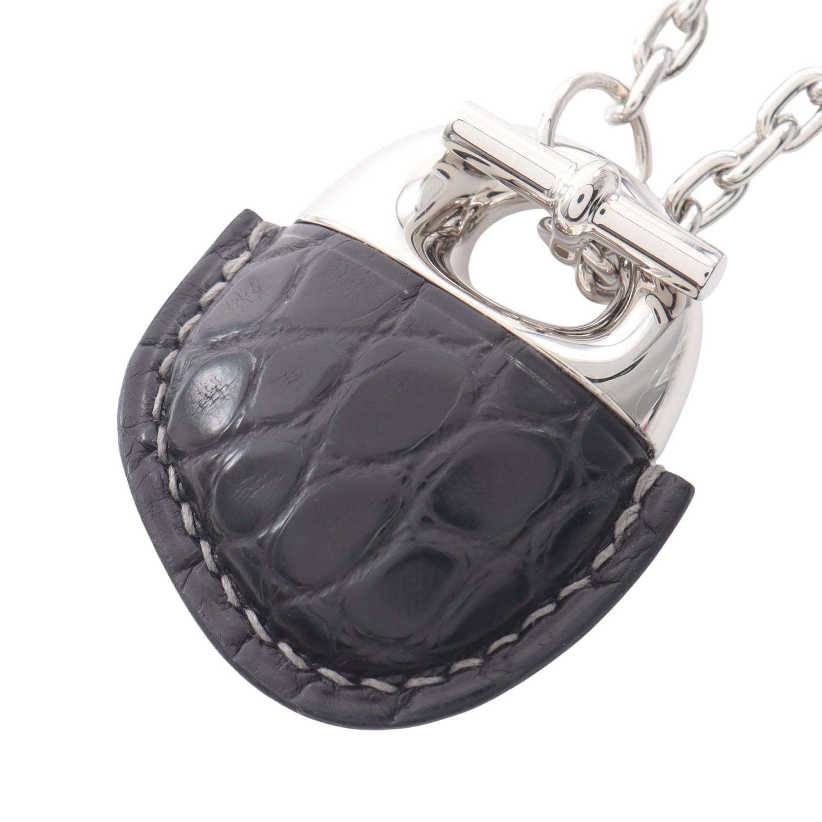 ❤お得なお品❤トゥアレグレザーネックレス ブラックｘシルバー金具 エルメス 楽天市場】HERMES エルメス トゥアレグ Hカデナ レザー ネックレス