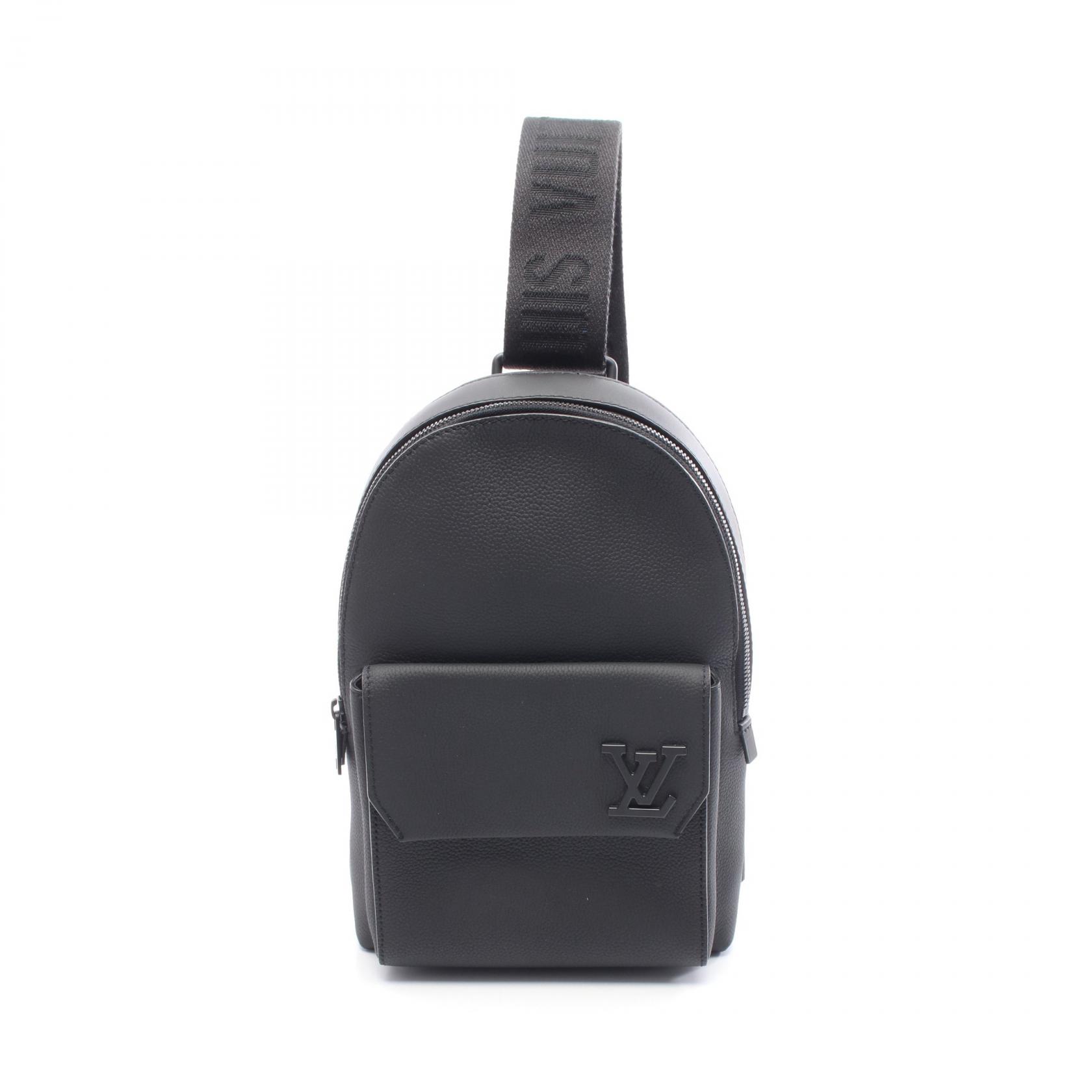 【5%OFFクーポン×ポイント5倍】ルイ・ヴィトン LOUIS VUITTON パイロット スリングバッグ ウエストバッグ ボディバッグ バッグ レザー メンズ ブラック系 M23736 【中古】