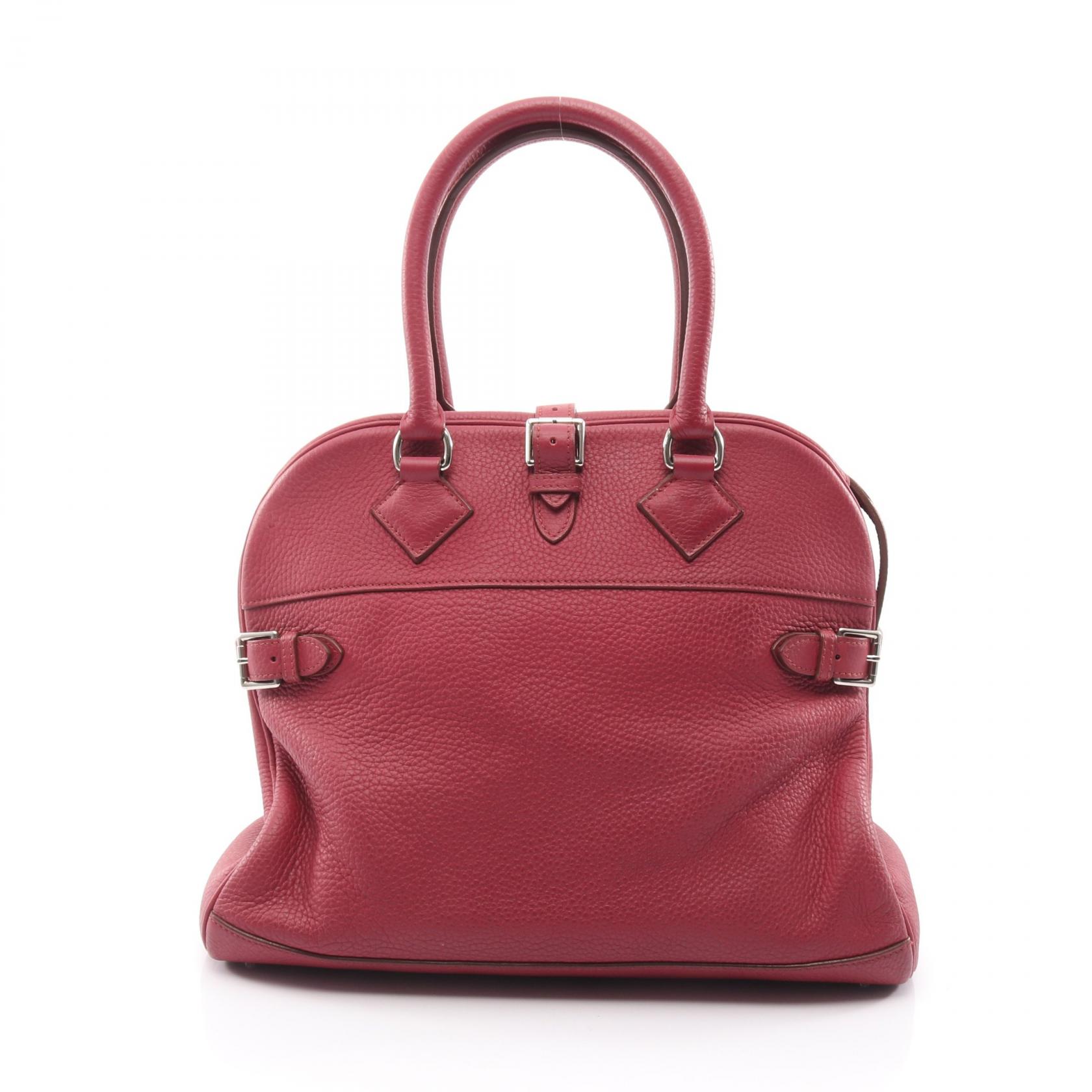 【P5倍×15%OFFクーポン】エルメス HERMES アトラス35 ハンドバッグ バッグ レザー トリヨンクレマンス レディース ブラウン系 【中古】
