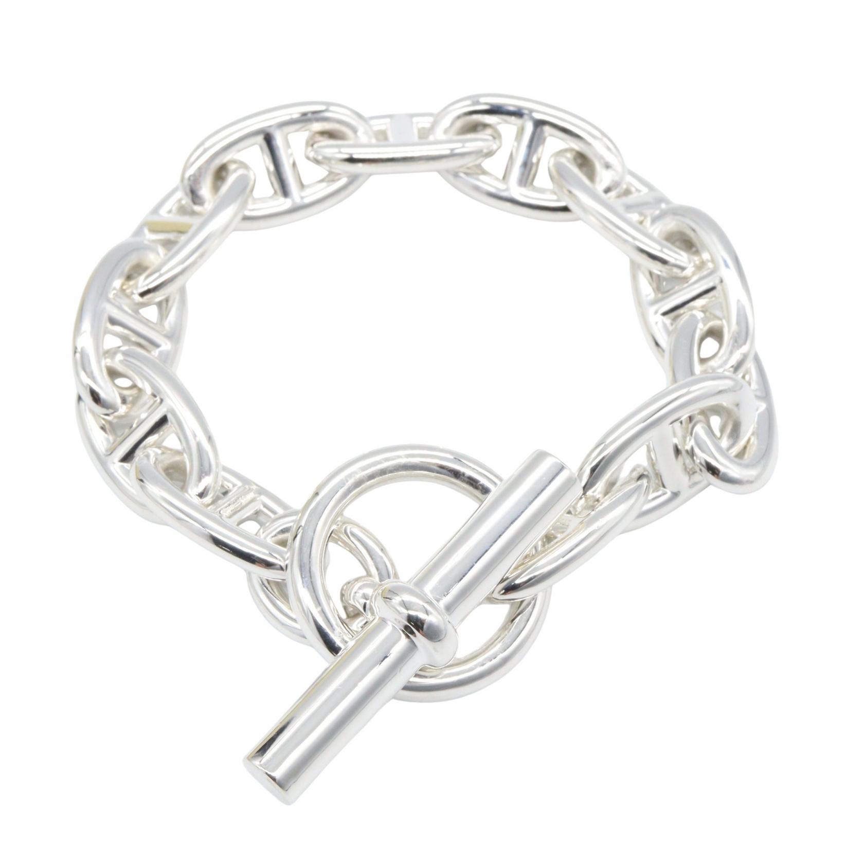 【5%OFFクーポン×ポイント5倍】エルメス HERMES シェーヌダンクル GM 12コマ ブレスレット ブレスレット アクセサリー シルバー925 メンズ レディース シルバー系 【中古】