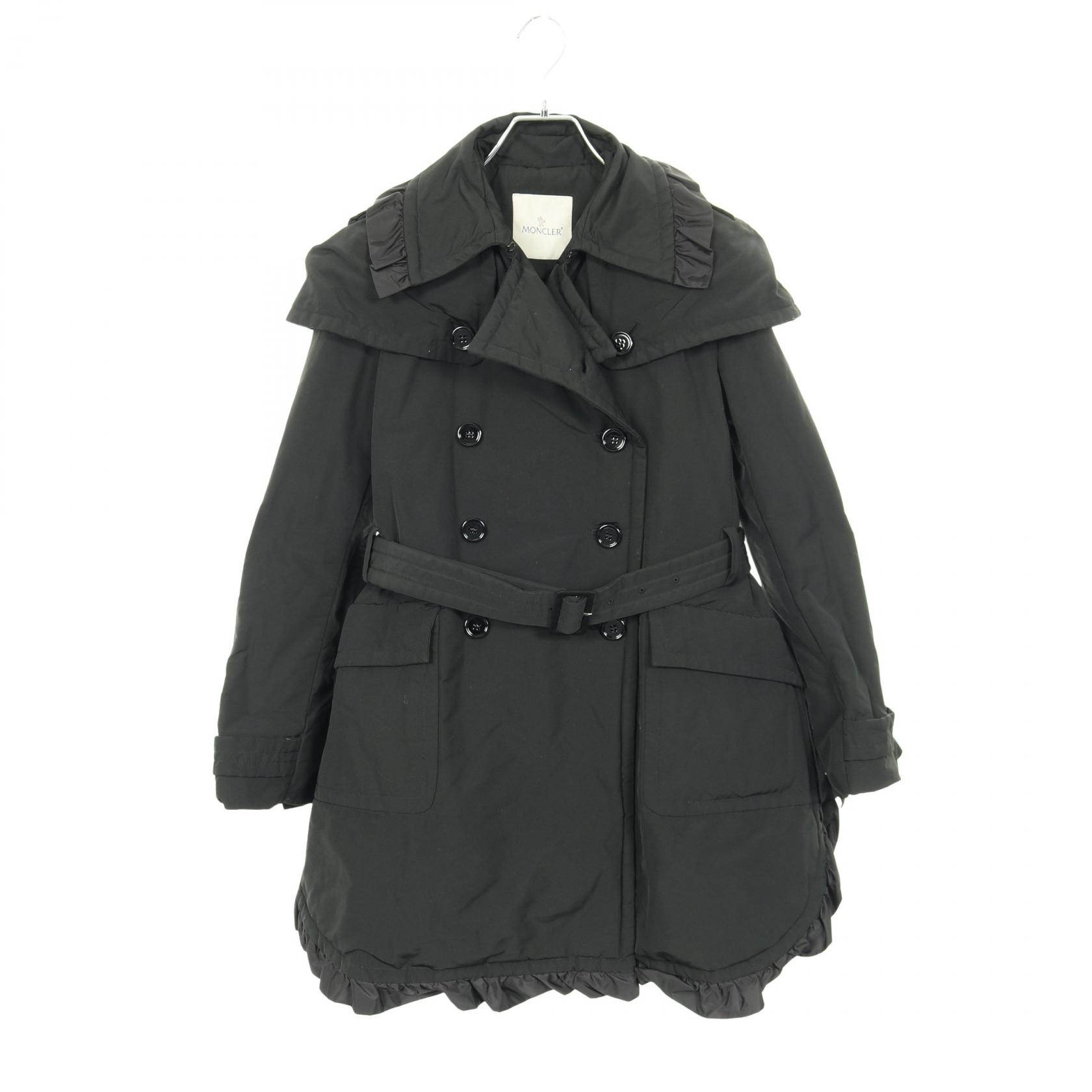 【P5倍×5%OFFクーポン】モンクレール MONCLER MOURET ダウンジャケット 衣料品 アウター ポリエステル レディース ブラック系 【中古】