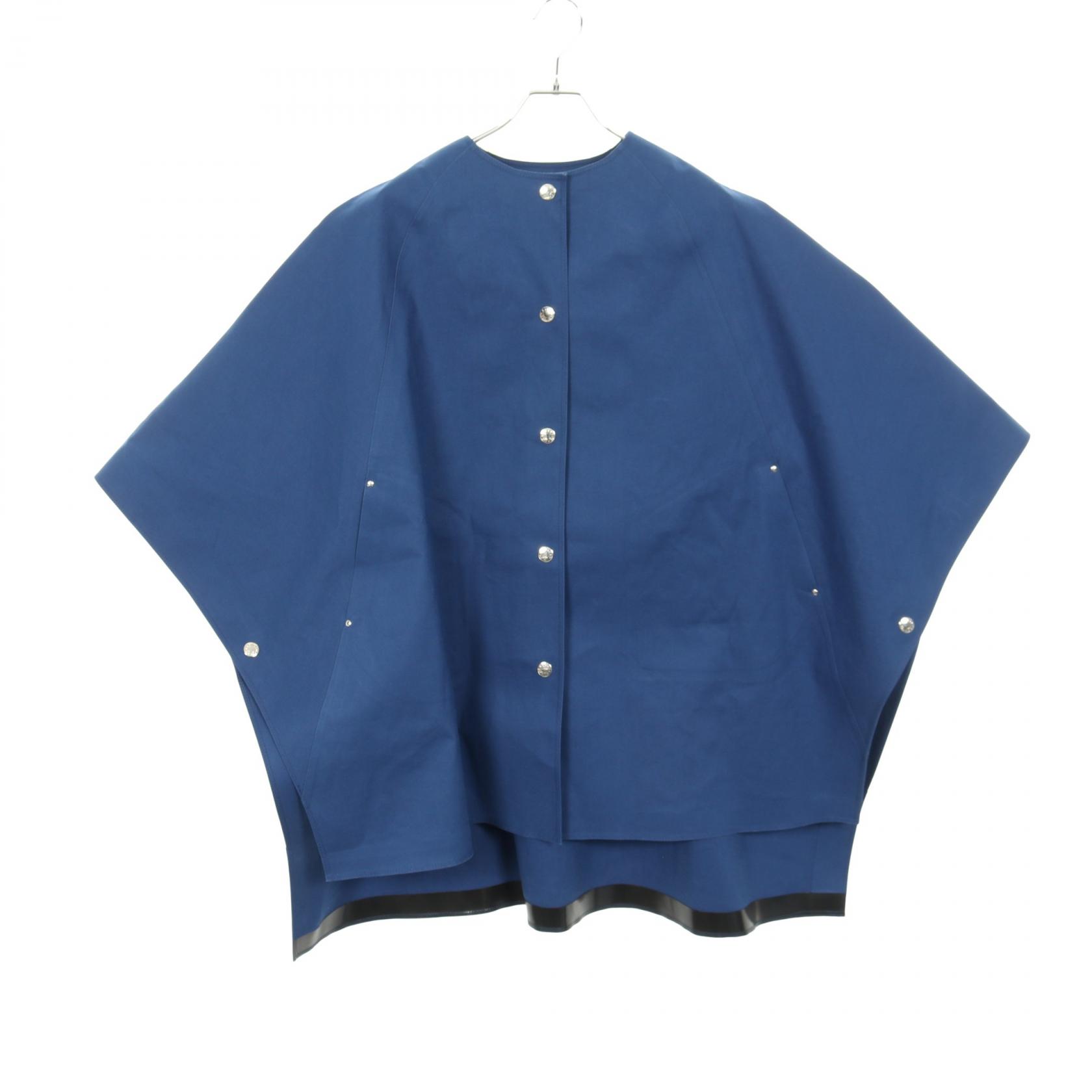 マッキントッシュ Mackintosh ゴム引き ケープコート ポンチョ 衣料品 アウター コットン レディース ブルー系 【中古】