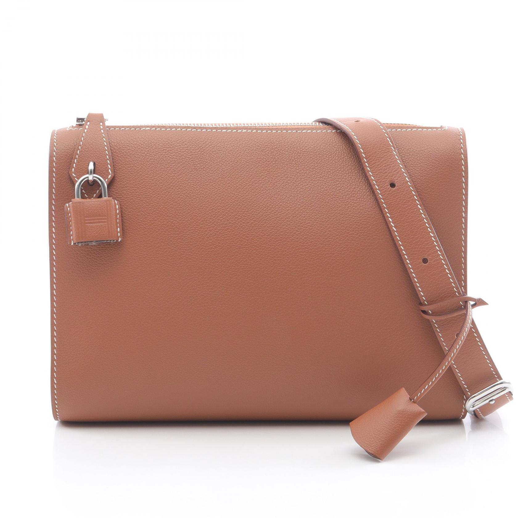 【5%OFFクーポン×ポイント5倍】エルメス HERMES ボリトル セカンドバッグ クラッチバッグ バッグ レザー エバーカラー レディース ブラウン系 【中古】 484,000円