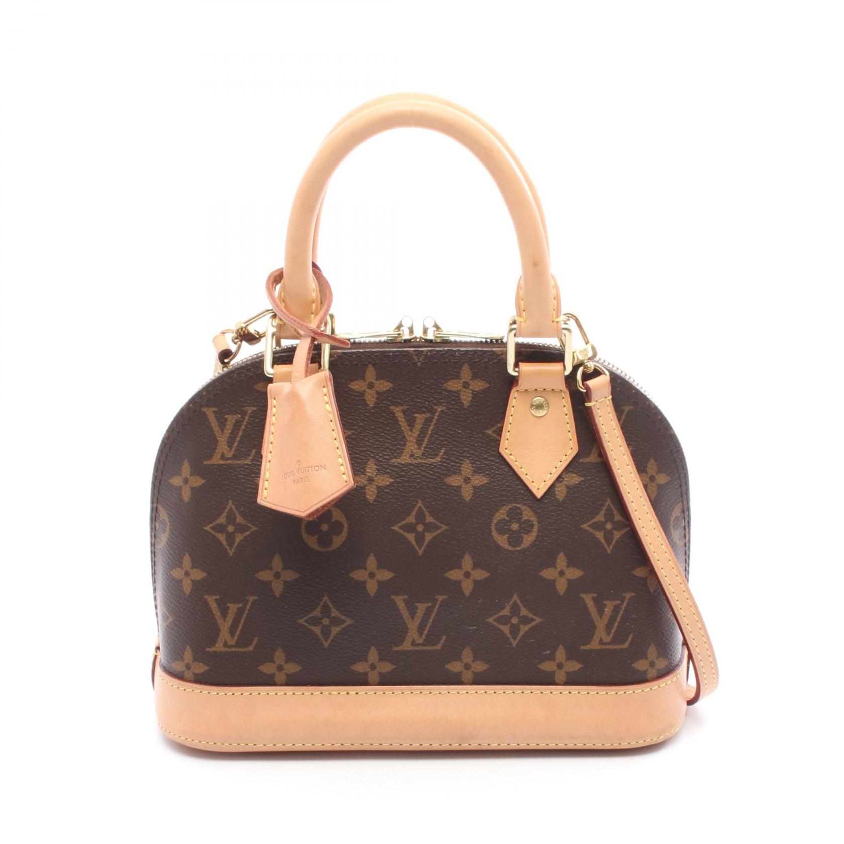 【P5倍×5%OFFクーポン】ルイ・ヴィトン LOUIS VUITTON アルマBB モノグラム ハンドバッグ バッグ PVCコーティングキャンバス レザー モノグラム レディース ブラウン系 M53152 【中古】