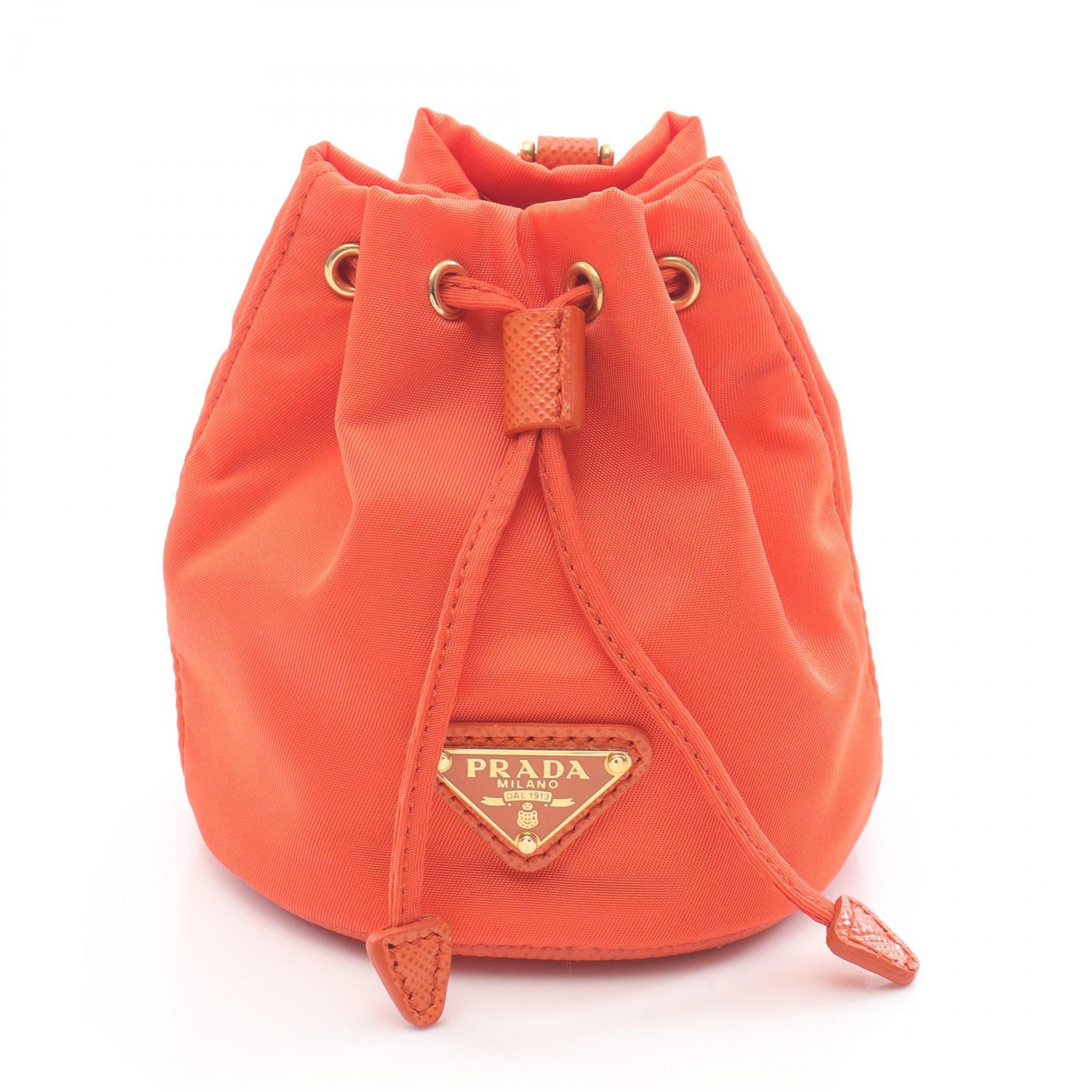 【5%OFFクーポン×ポイント5倍】プラダ PRADA Re-Nylon チャーム アクセサリー ナイロン レディース オレンジ系 1TT2022DMKF0S2G 【新品】