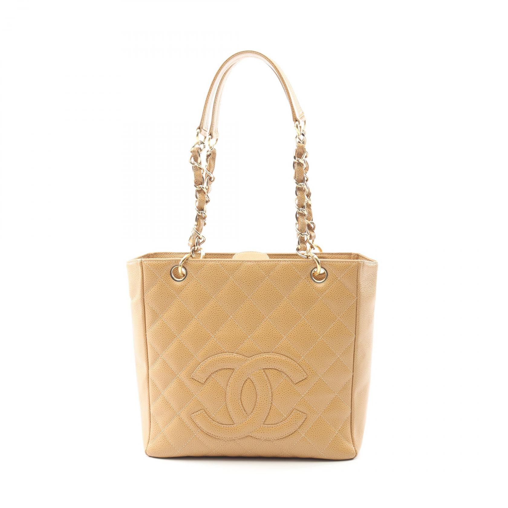 【P5倍×15%OFFクーポン】シャネル CHANEL マトラッセ PST トートバッグ バッグ キャビアスキン(グレインドカーフ) レディース ベージュ系 【中古】 220,500円