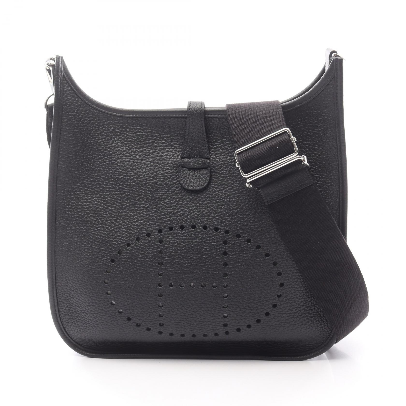 エルメス HERMES エヴリン 3 トロワ PM ショルダーバッグ バッグ レザー トリヨンクレマンス トリヨンクレマンス レディース ブラック系 【中古】