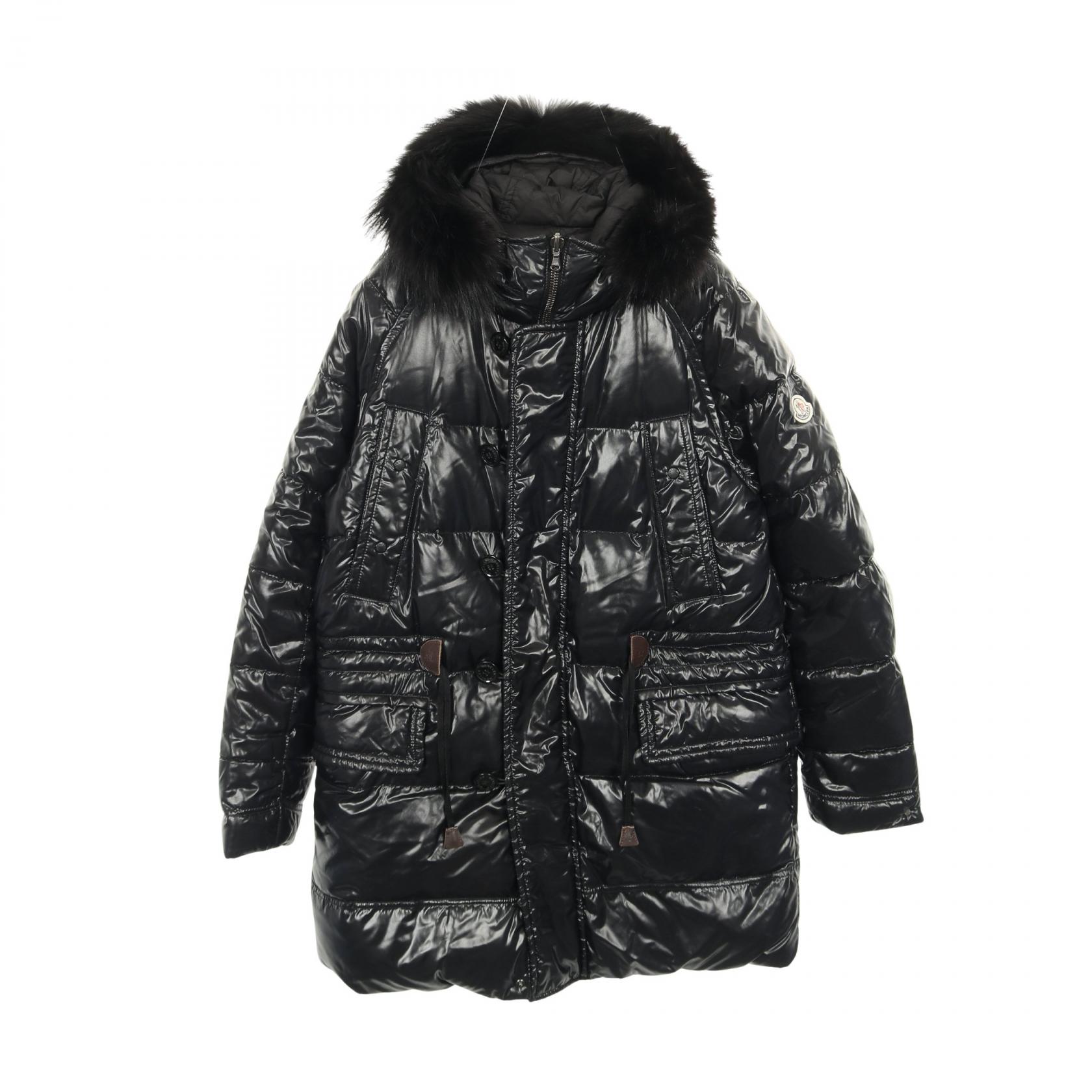【5%OFFクーポン×ポイント5倍】モンクレール MONCLER ダウンジャケット 衣料品 アウター ナイロン ポリエステル メンズ ブラック系 【中古】