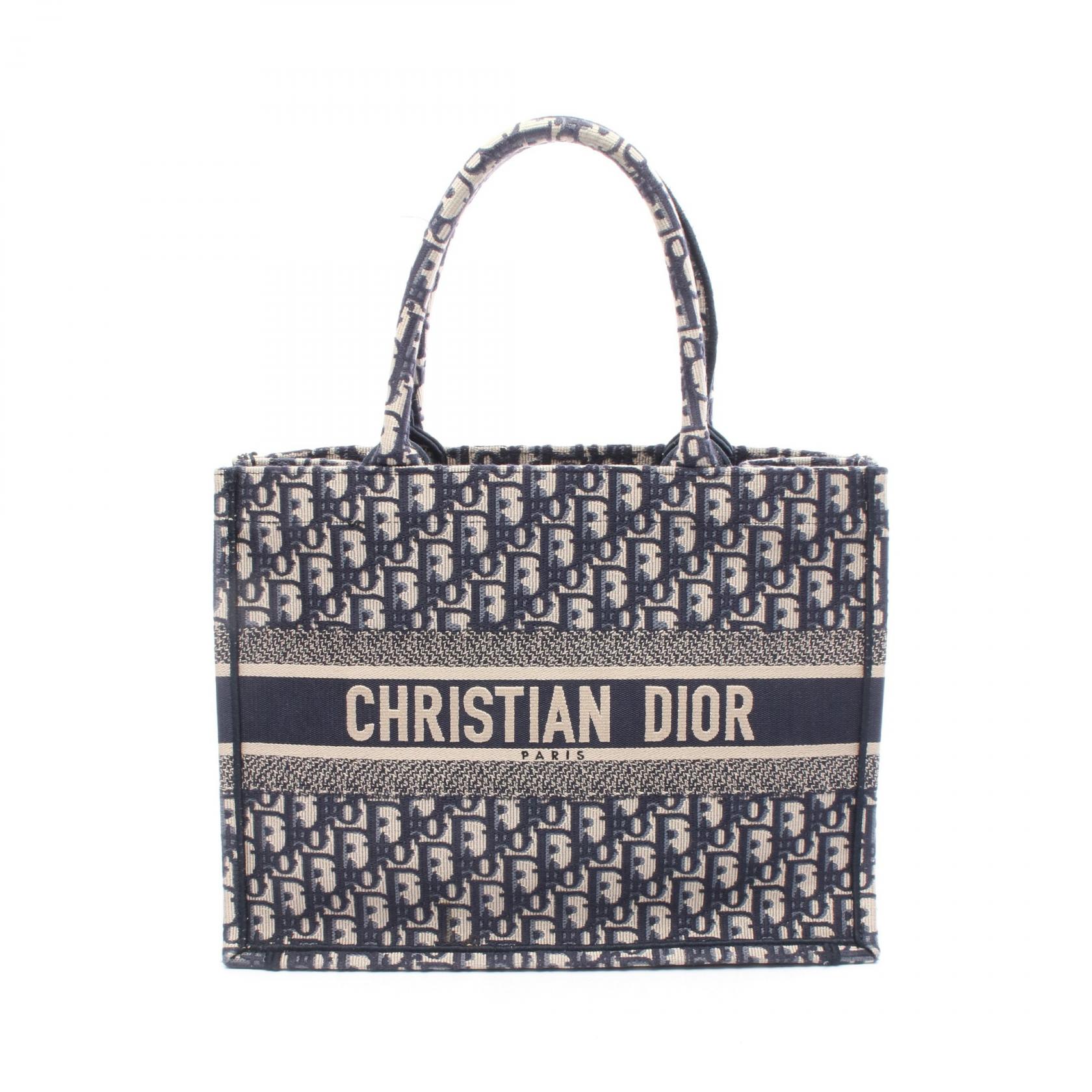 Dior ロゴプリント ハンドバッグ 中型 ベージュ/ネイビー 楽天市場】クリスチャンディオール Christian Dior LADY D−LITE